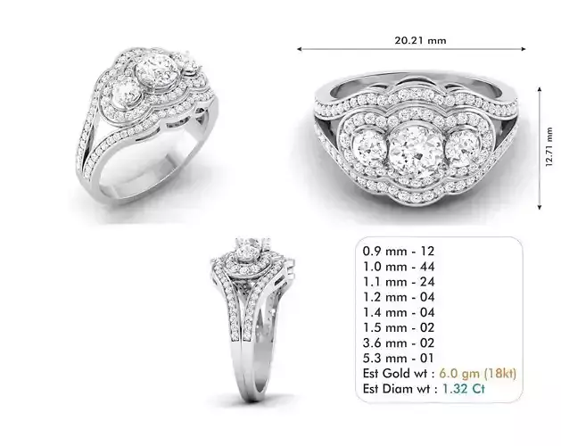 Diamond Wedding Ring  107
