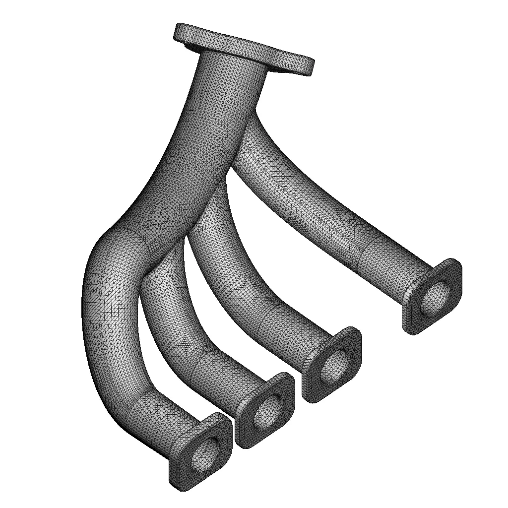 Rusty Vehicle Exhaust Manifold 3D model_7