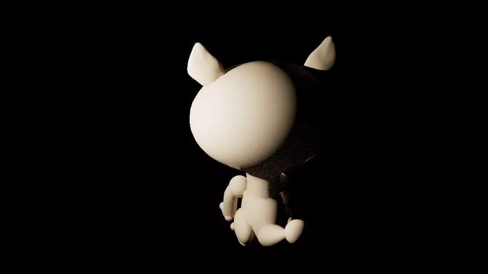 cat model Low-poly 3D model_2