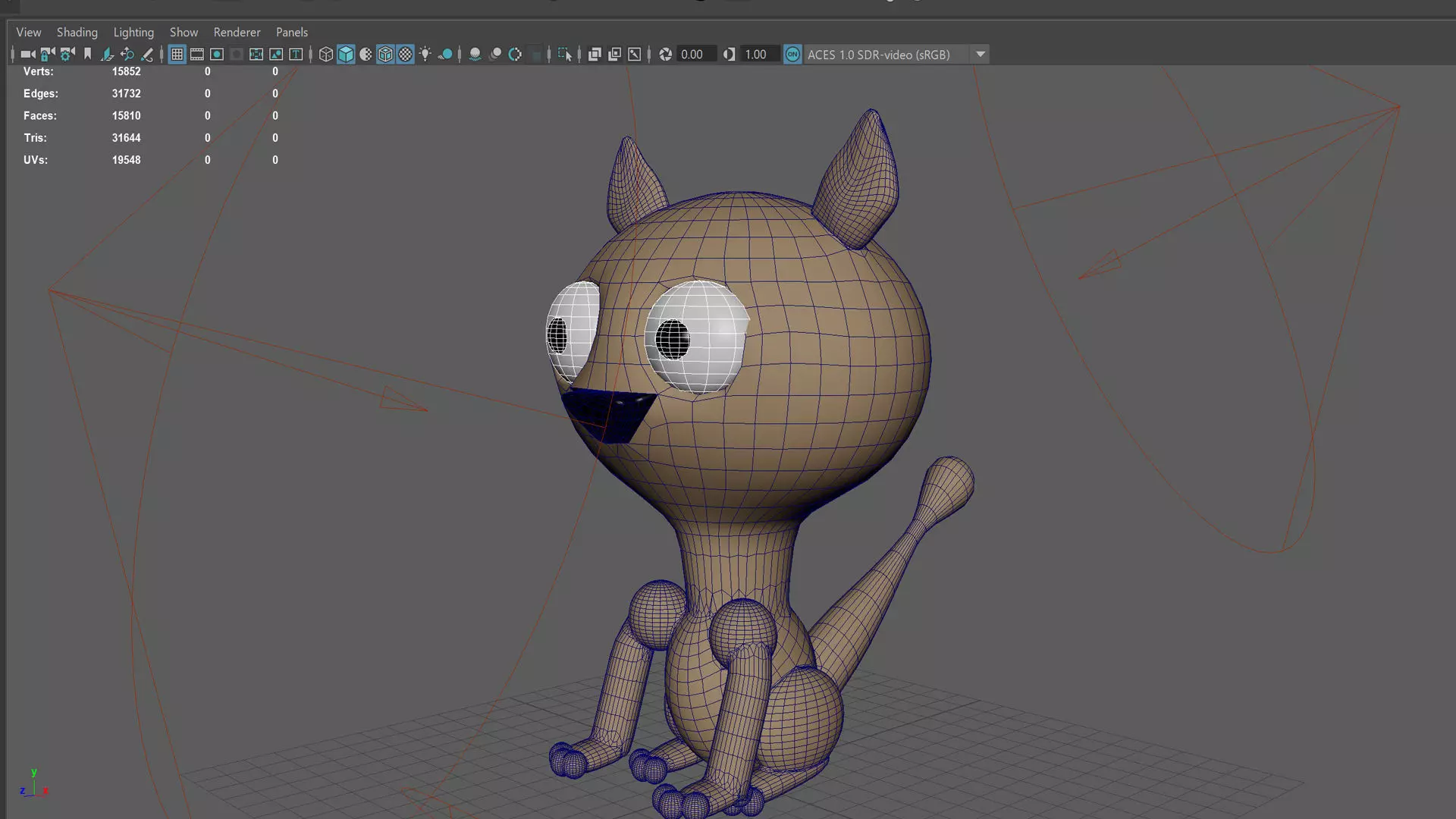 cat model Low-poly 3D model_4