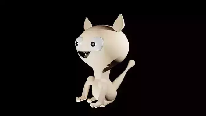 cat model Low-poly 3D model