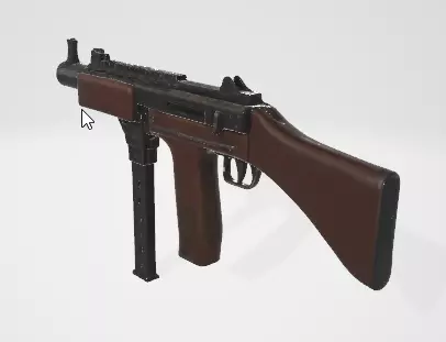 Authentic Machine Gun 3D Model for Games and Renders 3D model_1