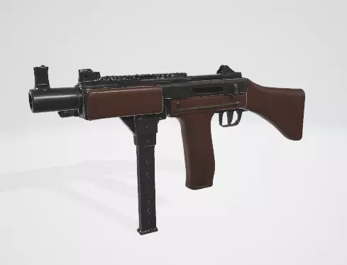 Authentic Machine Gun 3D Model for Games and Renders 3D model_0