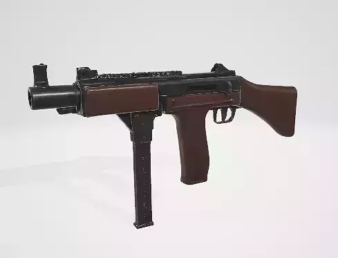 Authentic Machine Gun 3D Model for Games and Renders 3D model