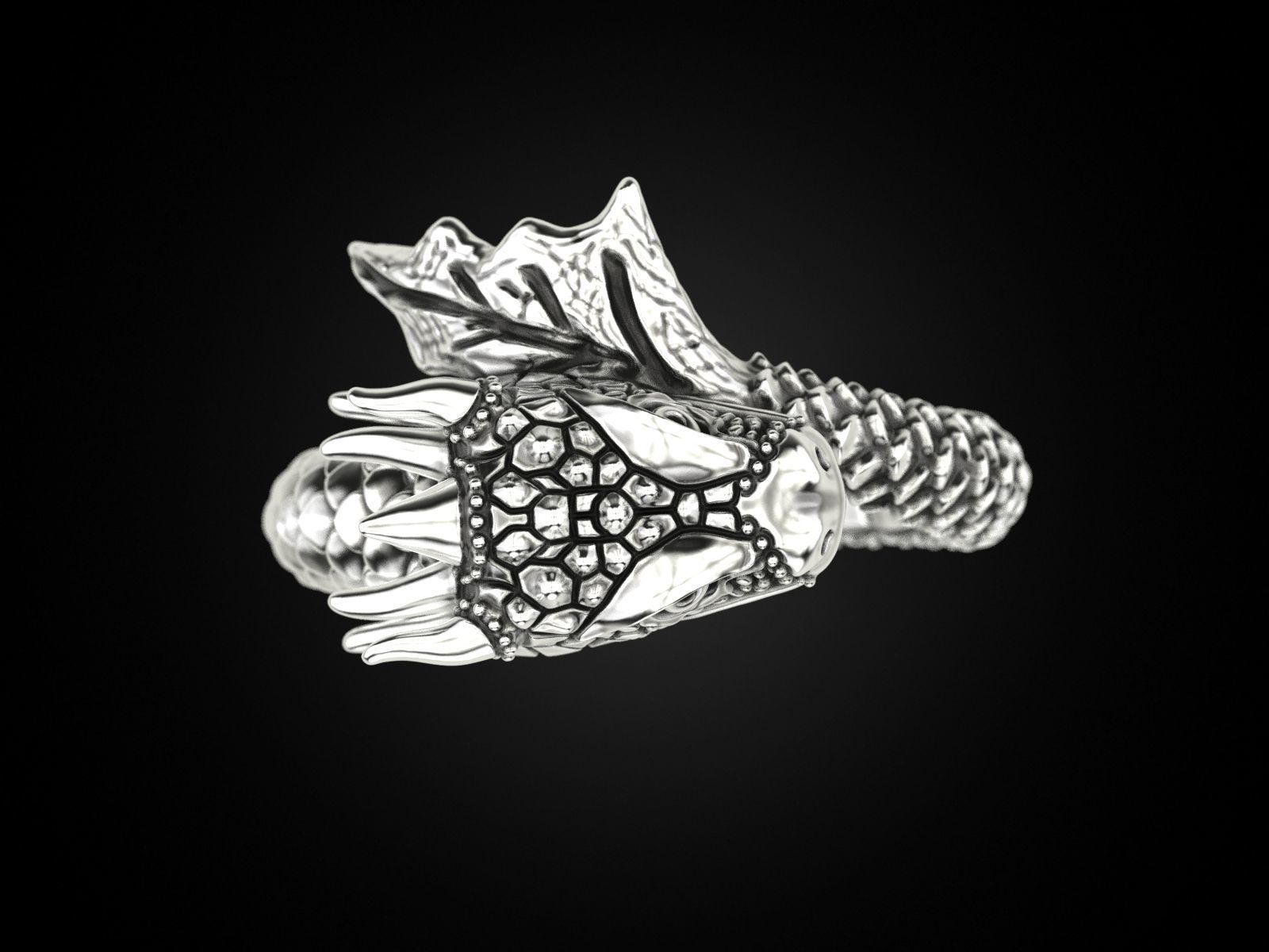 Ring A Dragon 3D print model_8