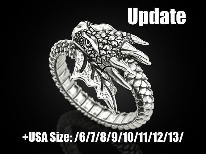 Ring A Dragon 3D print model