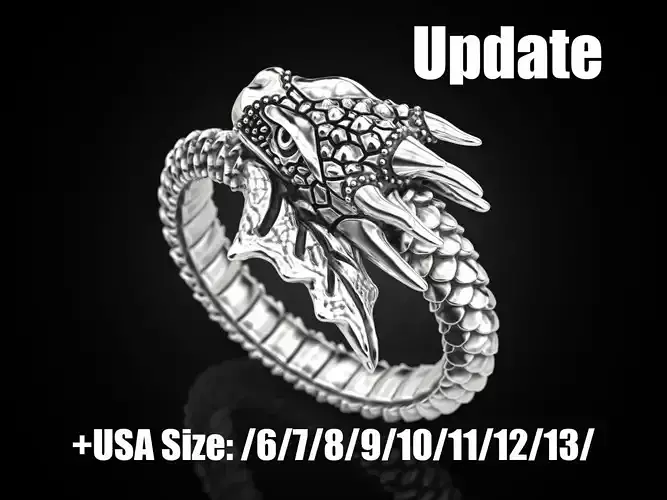 Ring A Dragon 3D print model