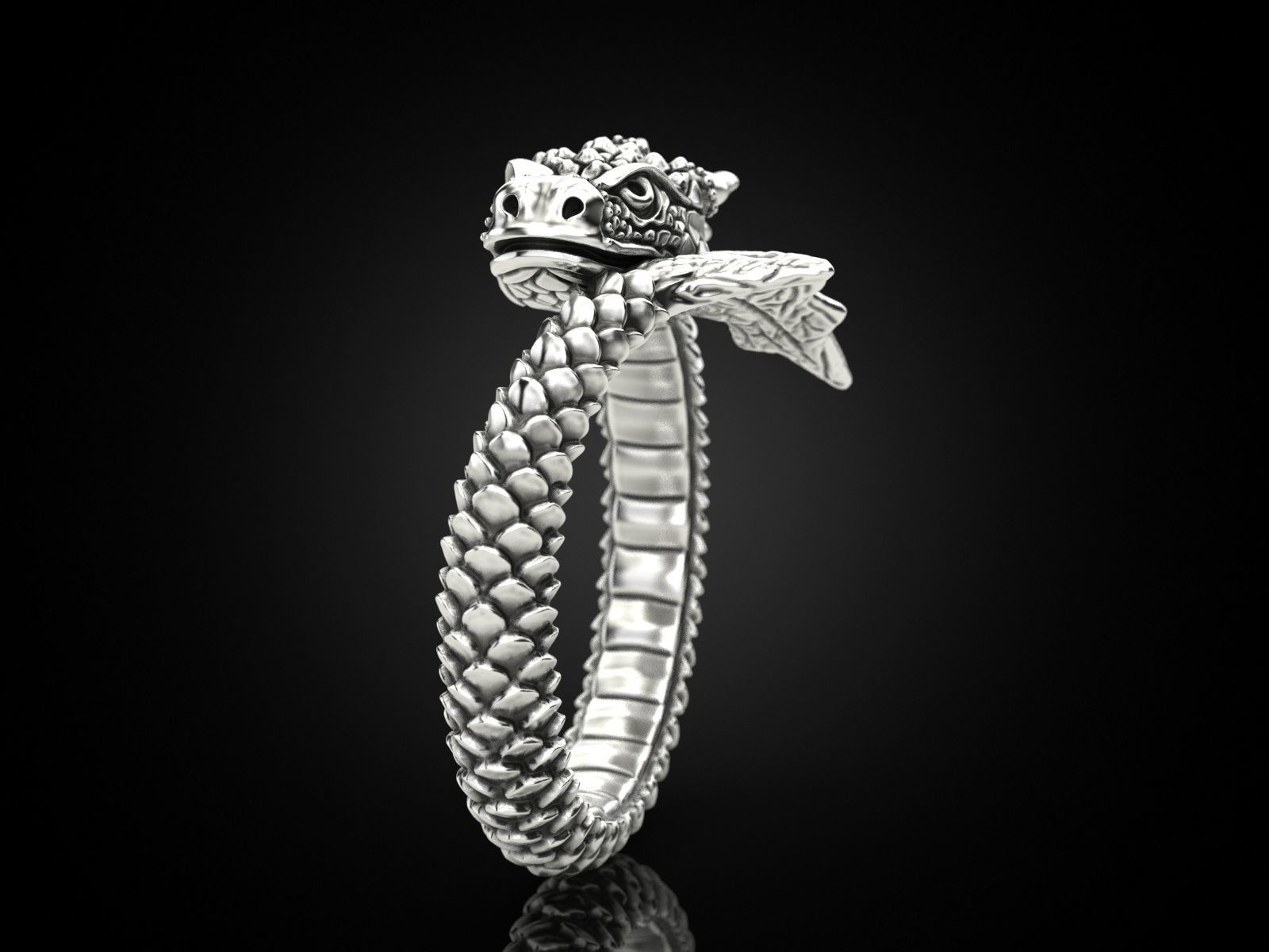 Ring A Dragon 3D print model_5