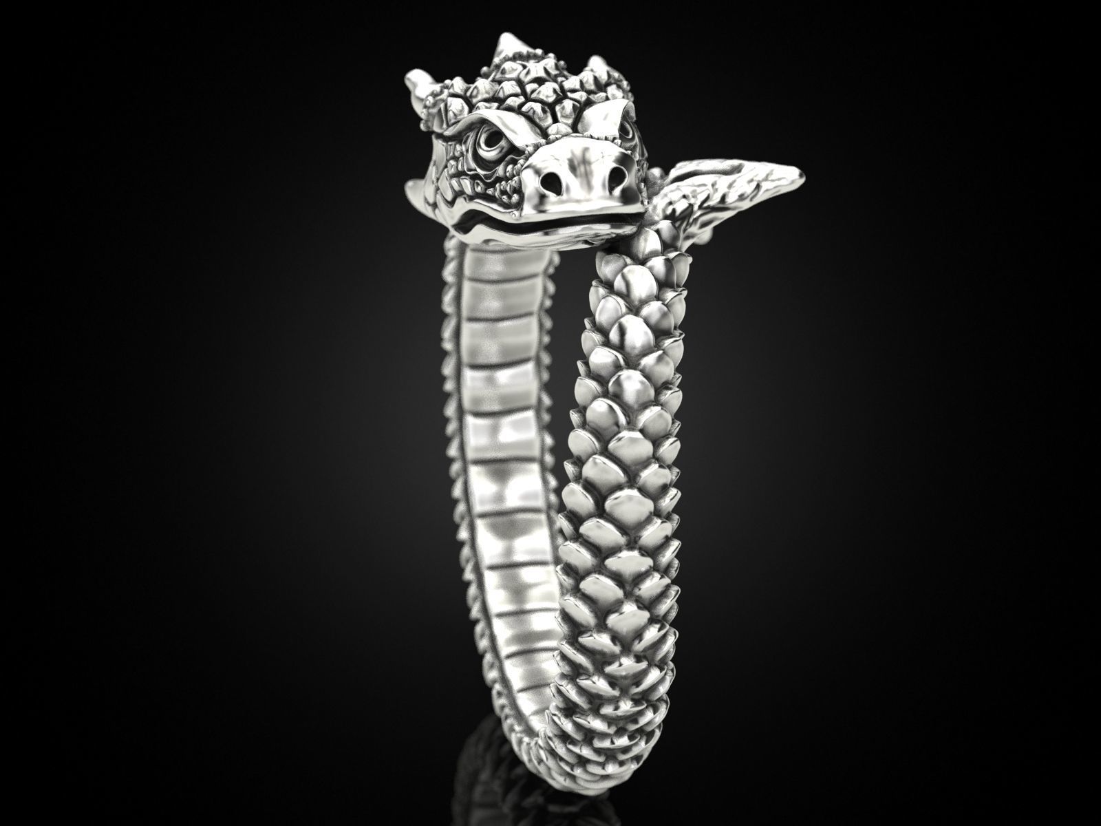 Ring A Dragon 3D print model_3