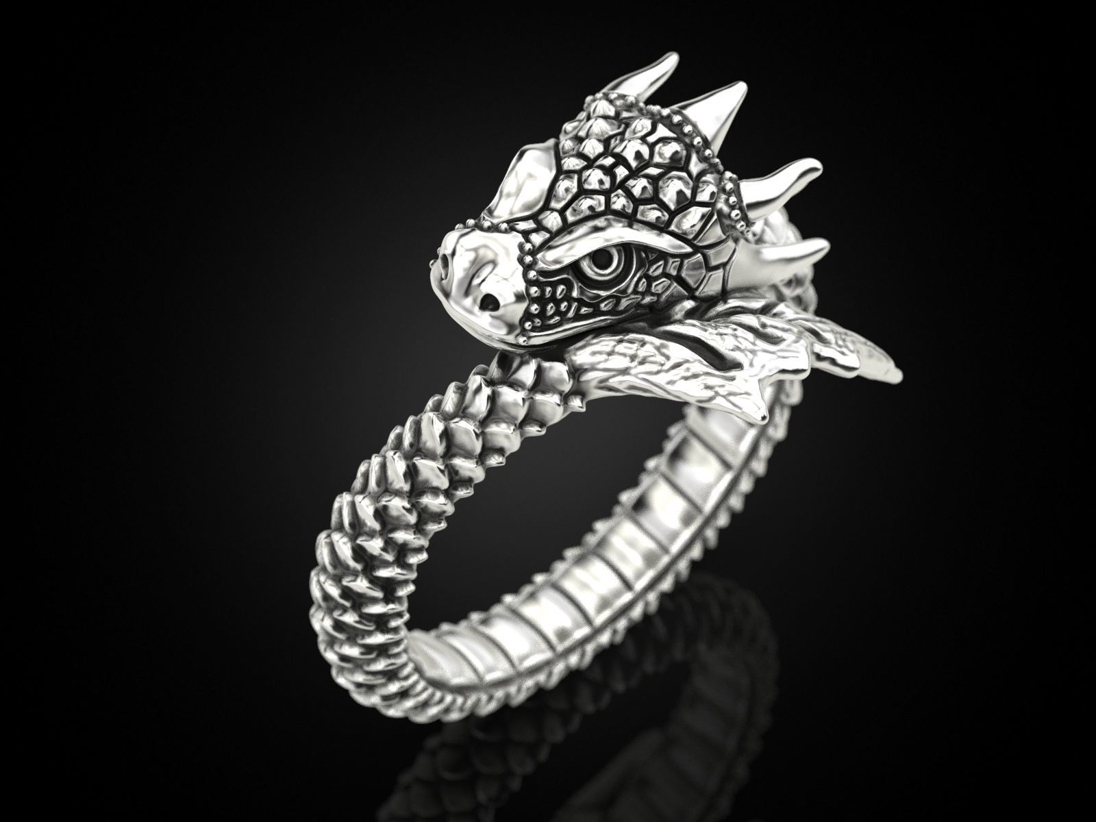 Ring A Dragon 3D print model_6