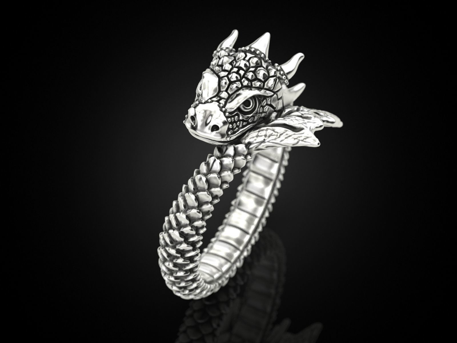 Ring A Dragon 3D print model_9