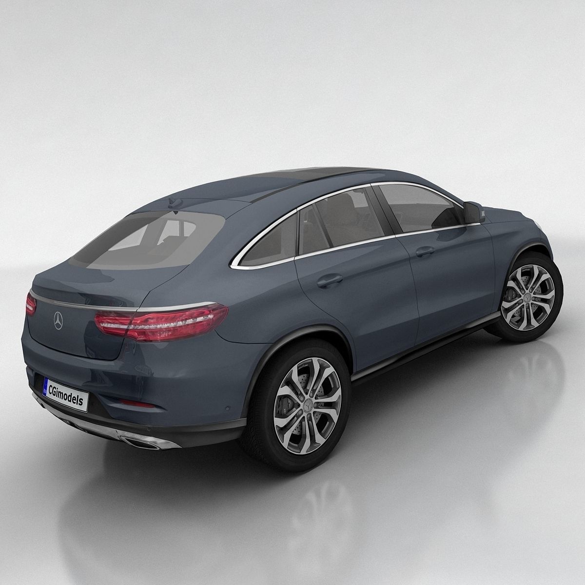 Mercedes GLE Coupe Low-poly 3D model_7