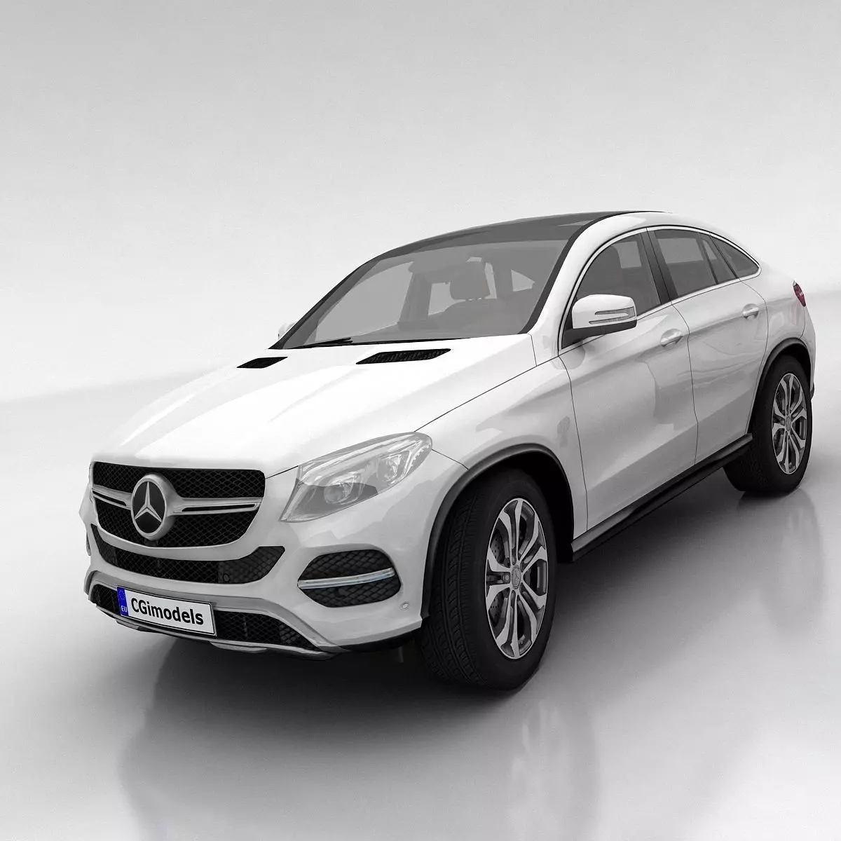 Mercedes GLE Coupe Low-poly 3D model_0