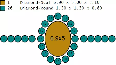 Luxurious Gold Ring with Oval Ruby and Diamond Halo Accent 3D print model_7