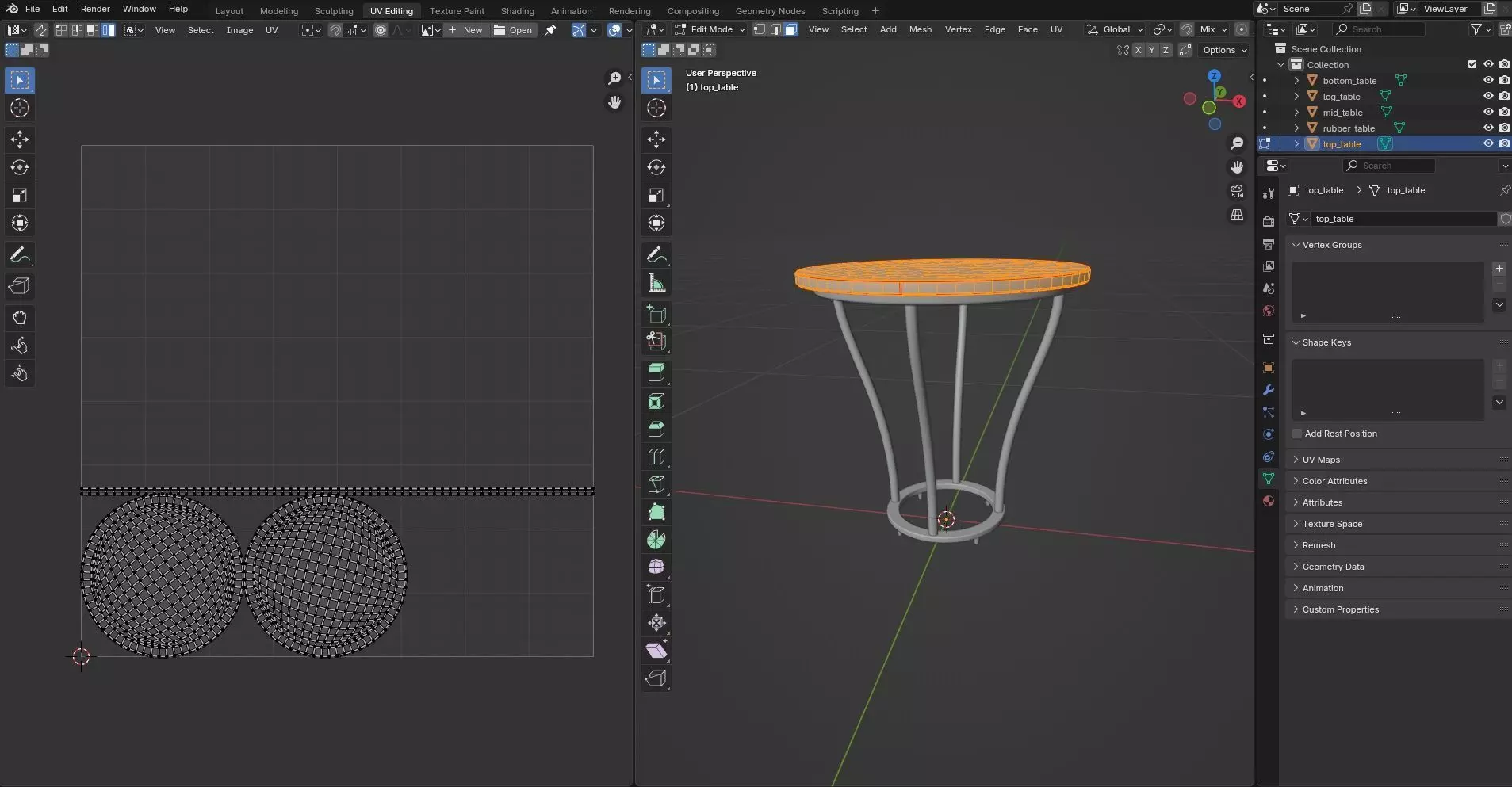 Round Table CG14 3D model_10