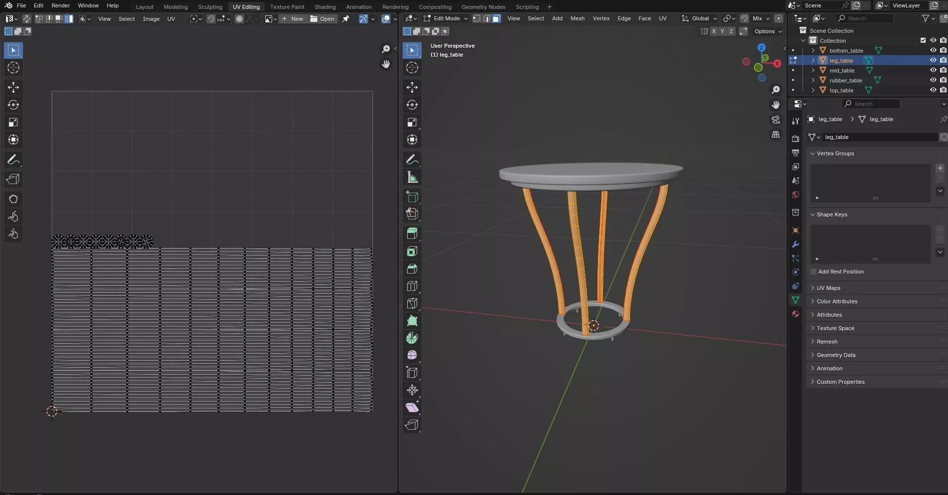 Round Table CG14 3D model_9