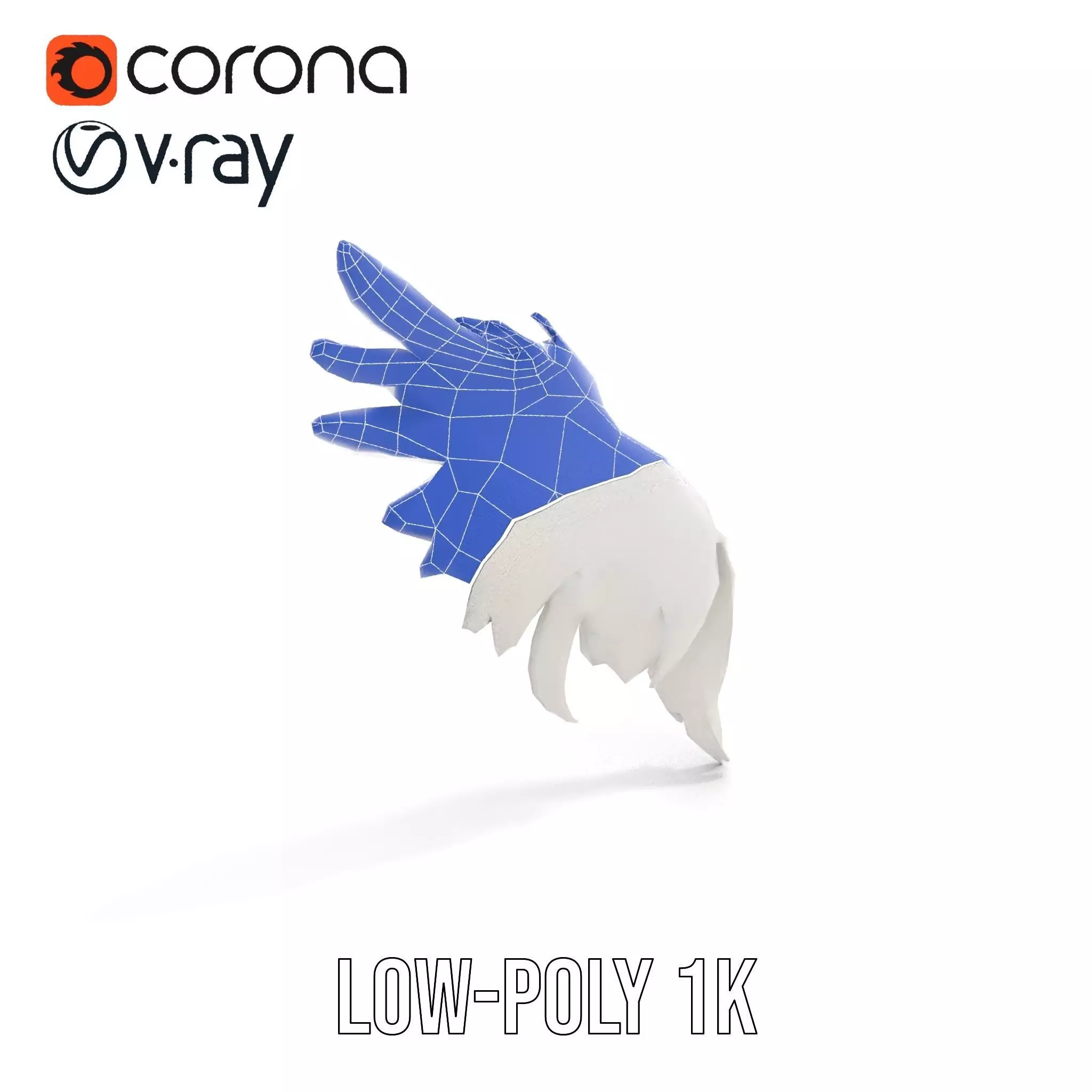 Elegant Feather Wing model pack Low-poly 3D model_32
