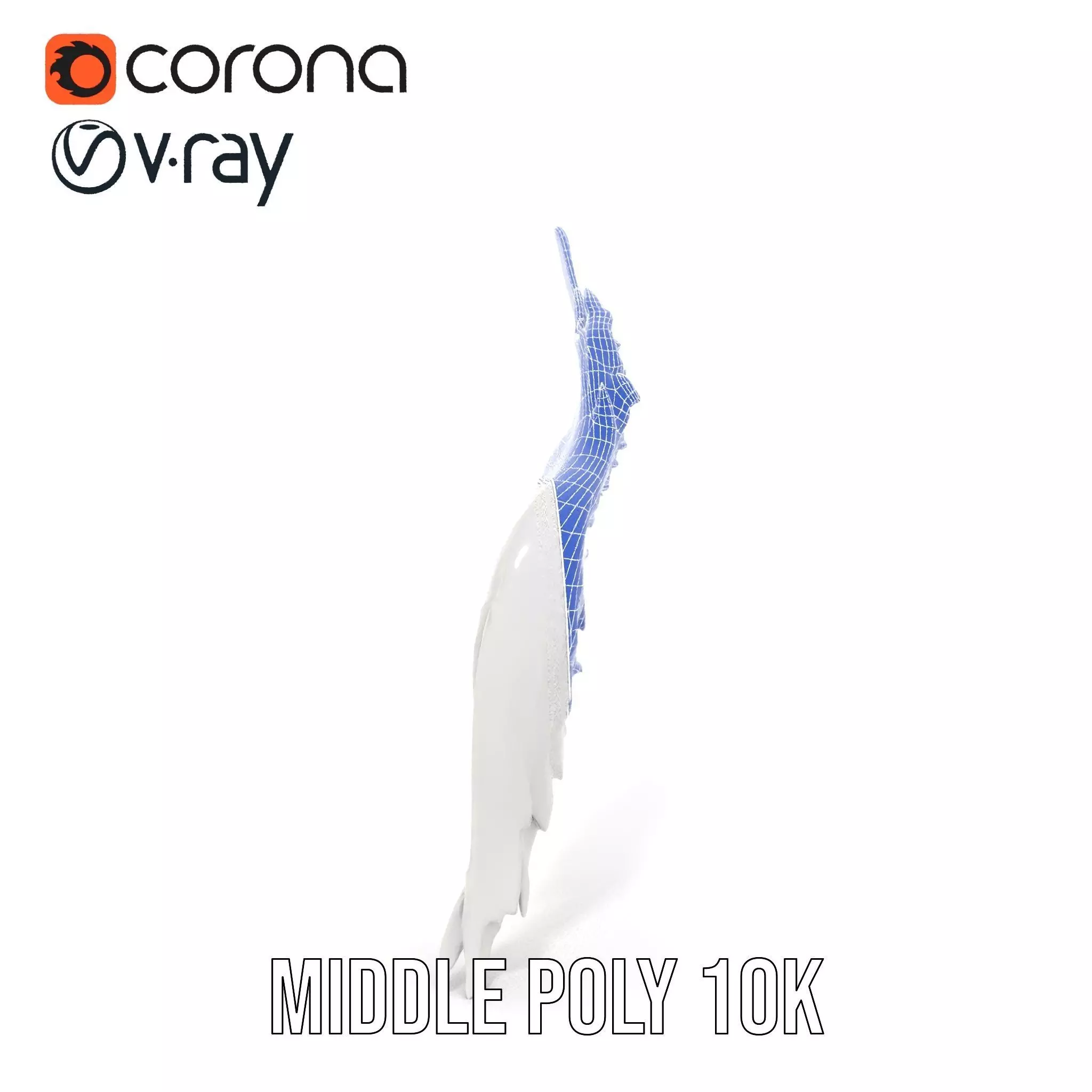 Elegant Feather Wing model pack Low-poly 3D model_28