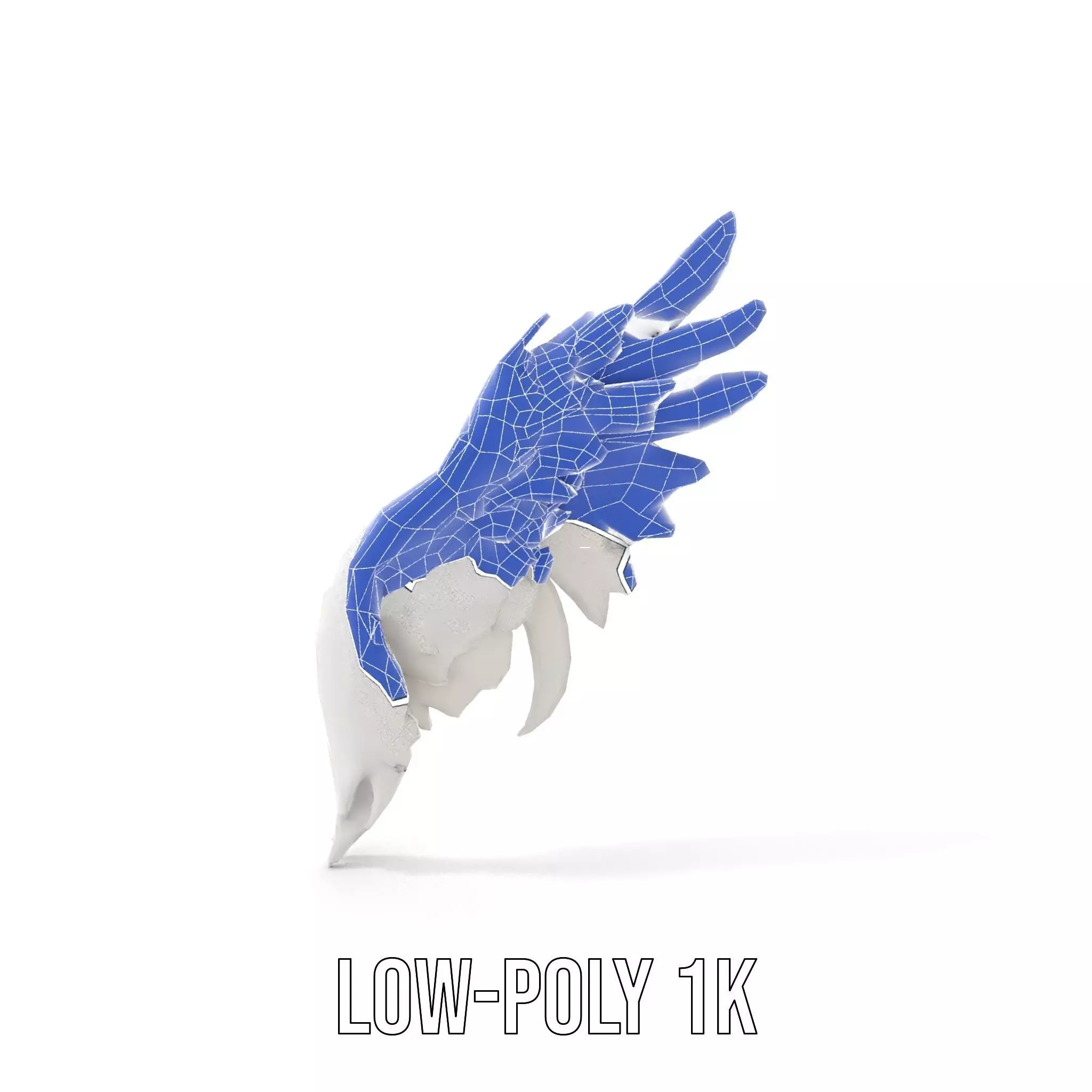 Elegant Feather Wing model pack Low-poly 3D model_21