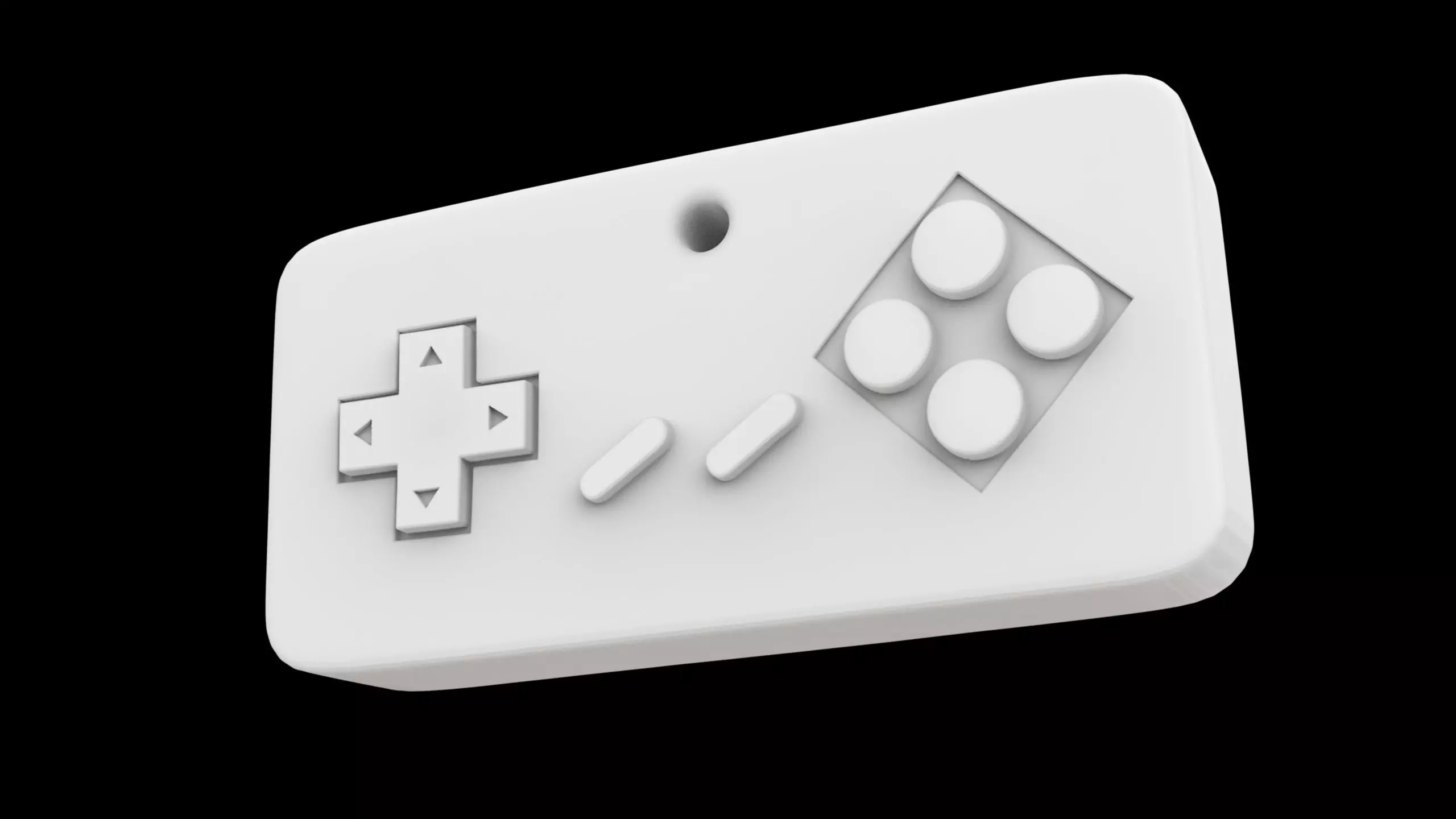 Retro Game Controller Keychain 3D Print Model 3D print model_1