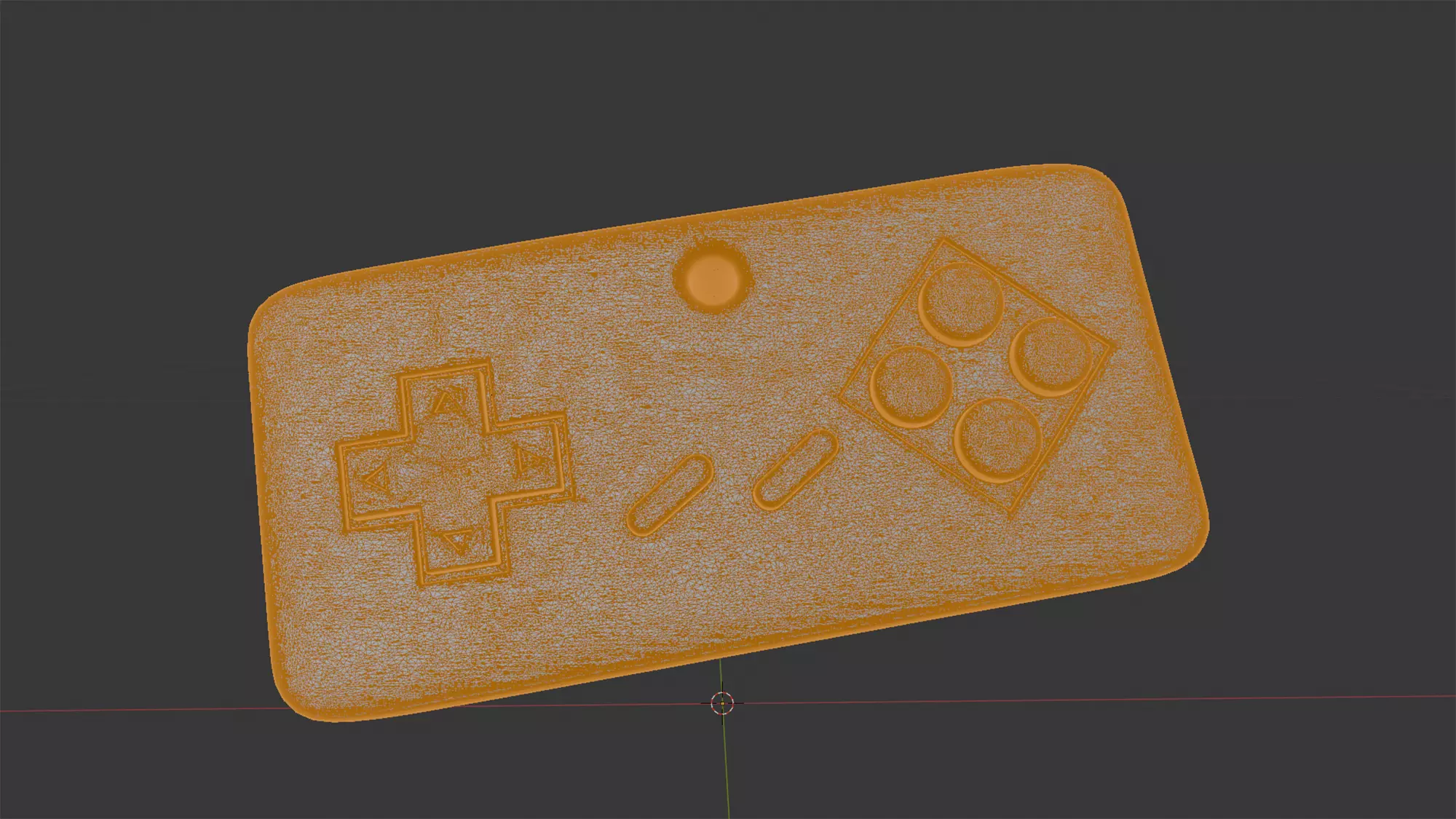 Retro Game Controller Keychain 3D Print Model 3D print model_7