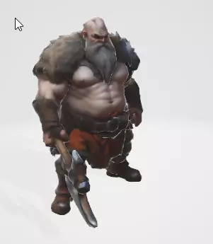 Battle-Ready Warrior 3D Model 3D model_0