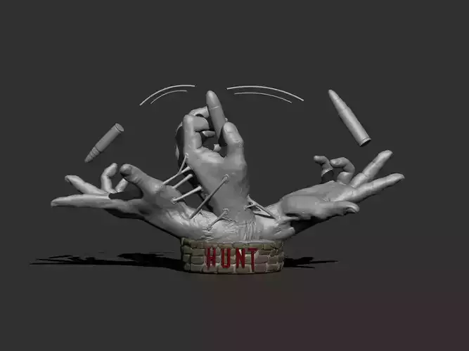 Hunt Showdown Trait Fast Fingers Fanart 3D Print Model 3D print model