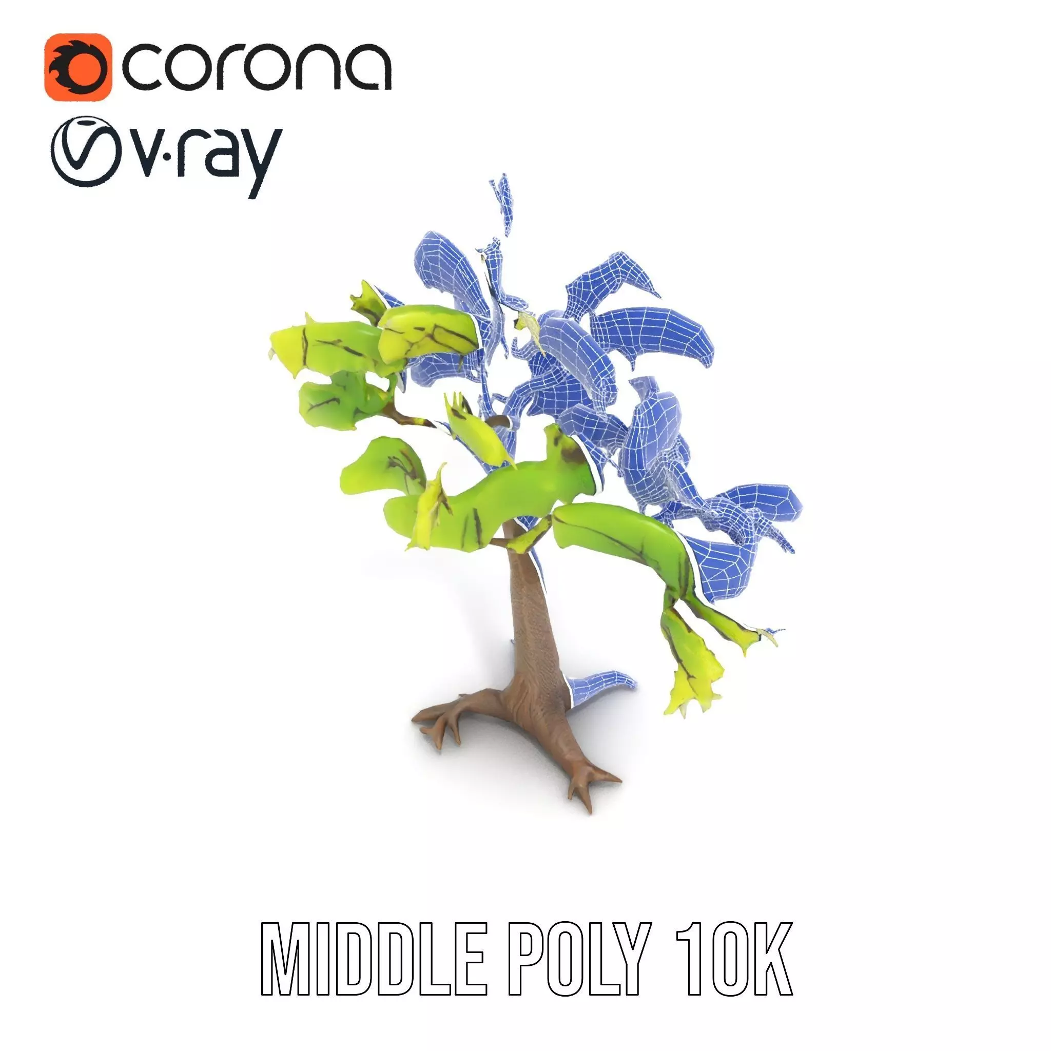 Verdant Elm Tree model pack Low-poly 3D model_19