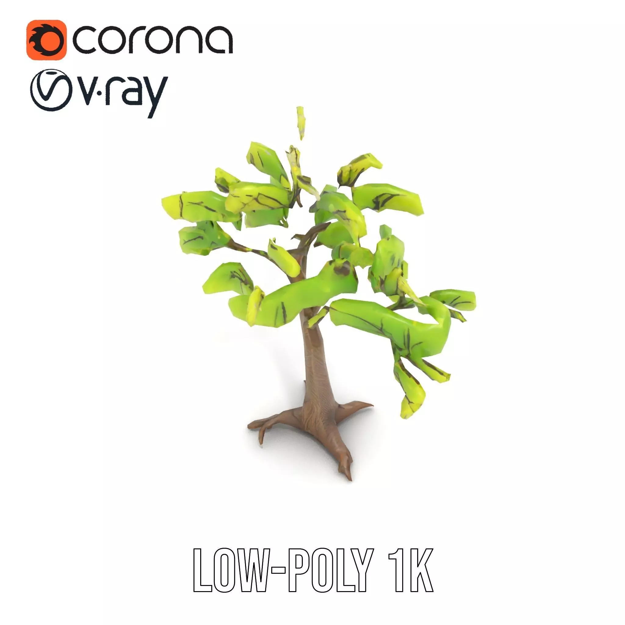 Verdant Elm Tree model pack Low-poly 3D model_25