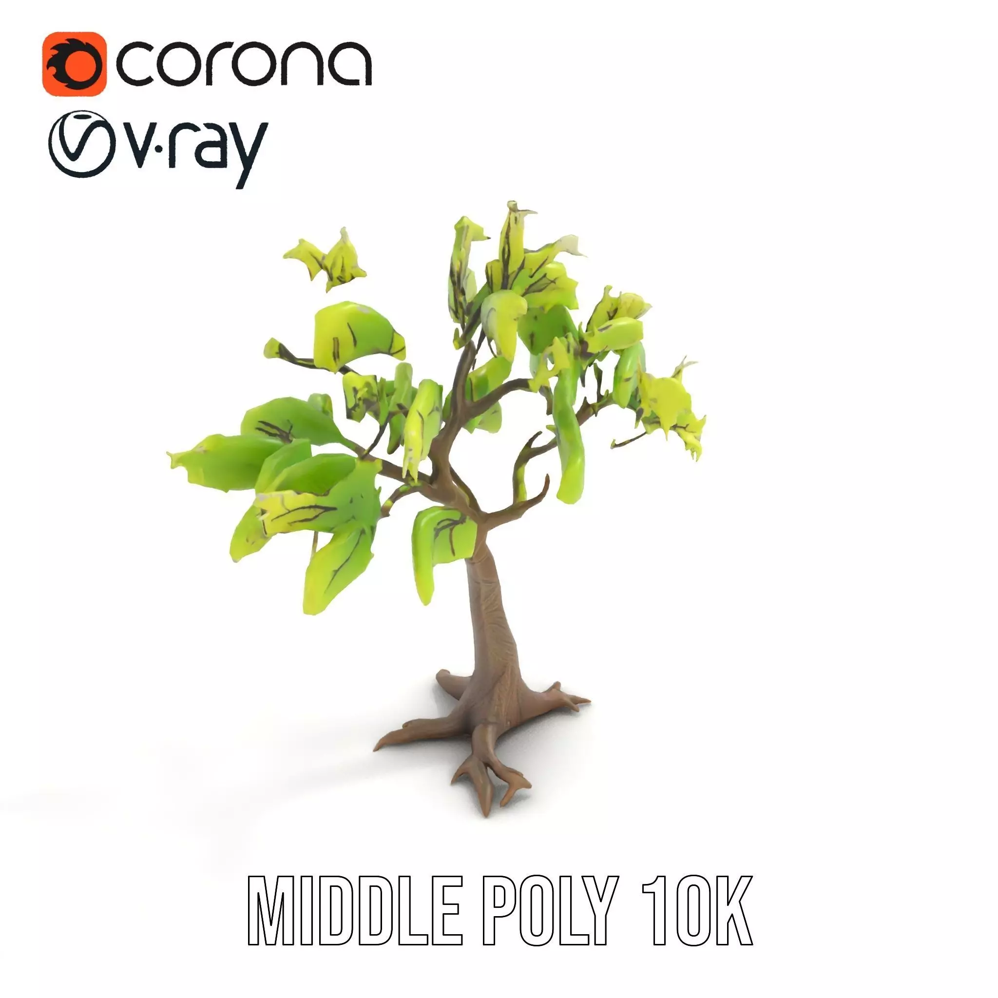 Verdant Elm Tree model pack Low-poly 3D model_11