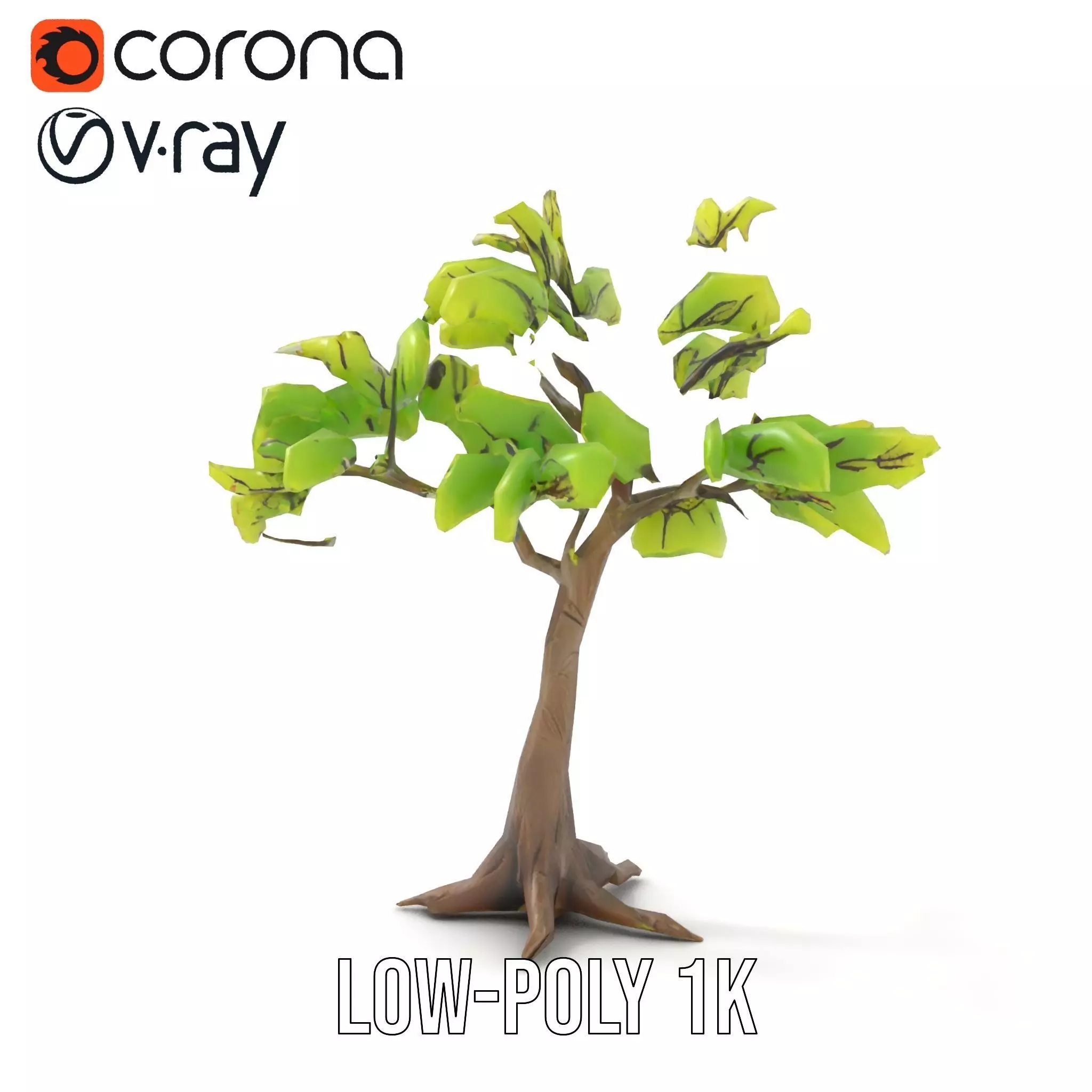 Verdant Elm Tree model pack Low-poly 3D model_12