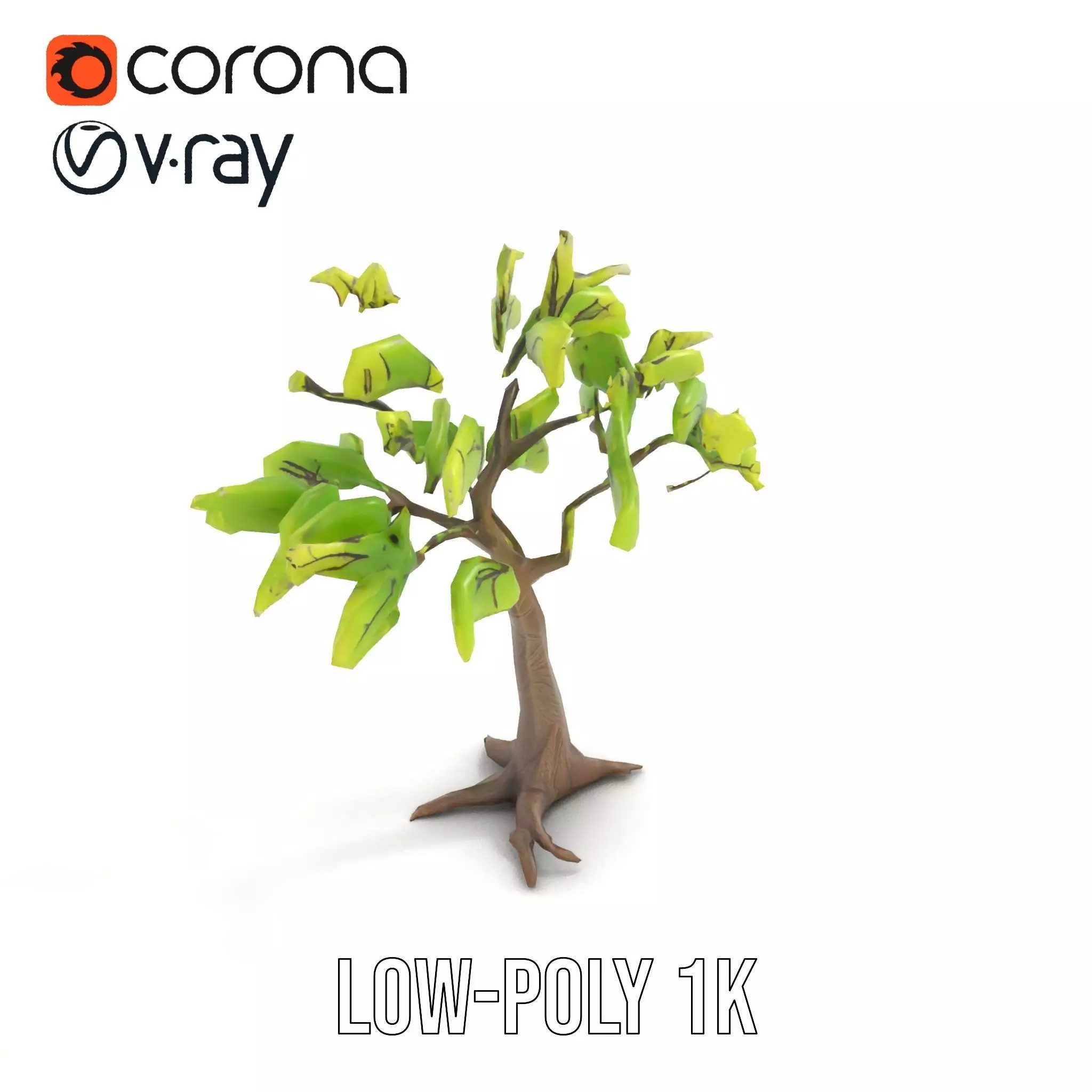 Verdant Elm Tree model pack Low-poly 3D model_15