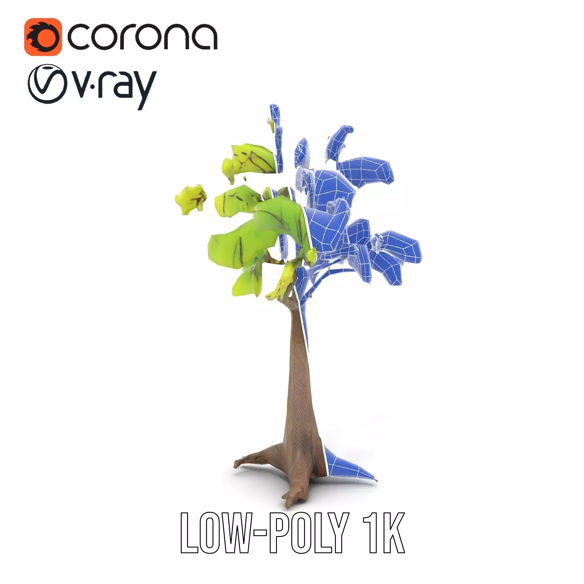 Verdant Elm Tree model pack Low-poly 3D model_31