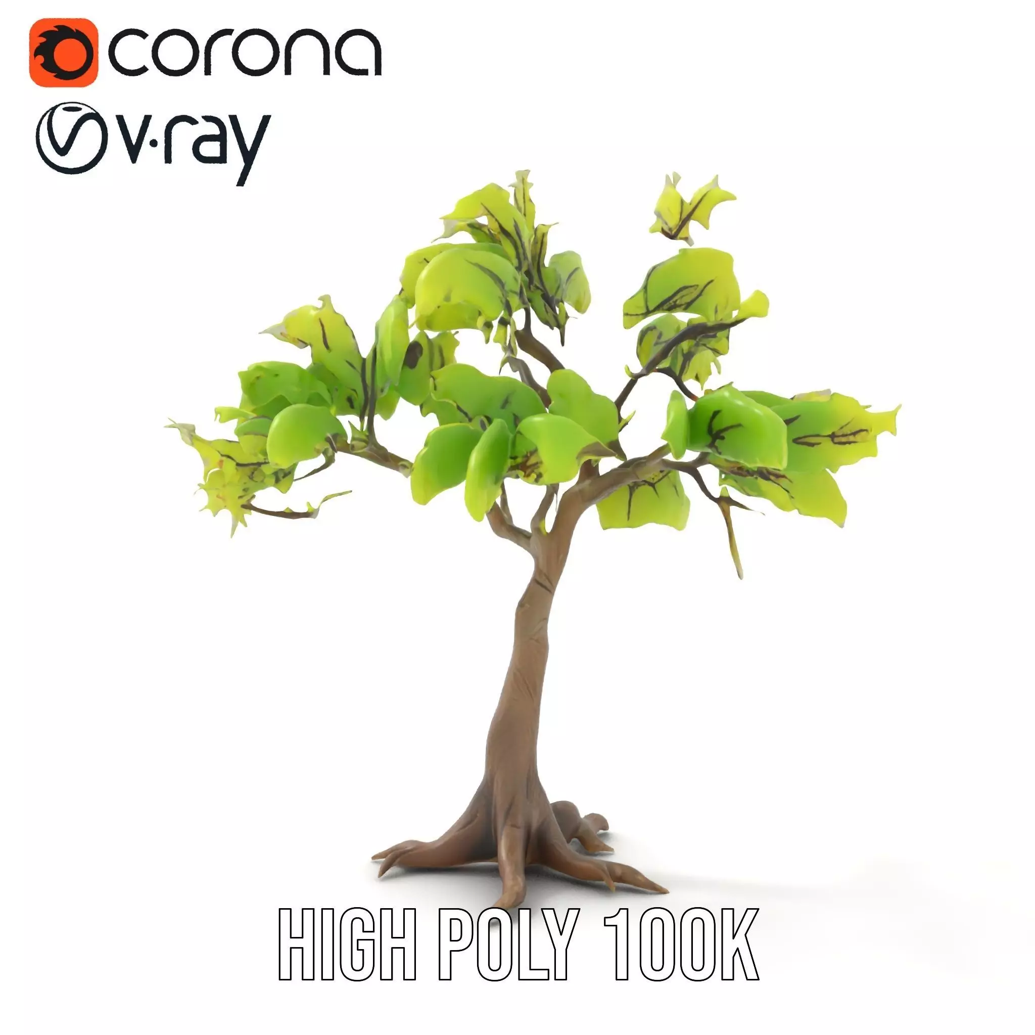 Verdant Elm Tree model pack Low-poly 3D model_21