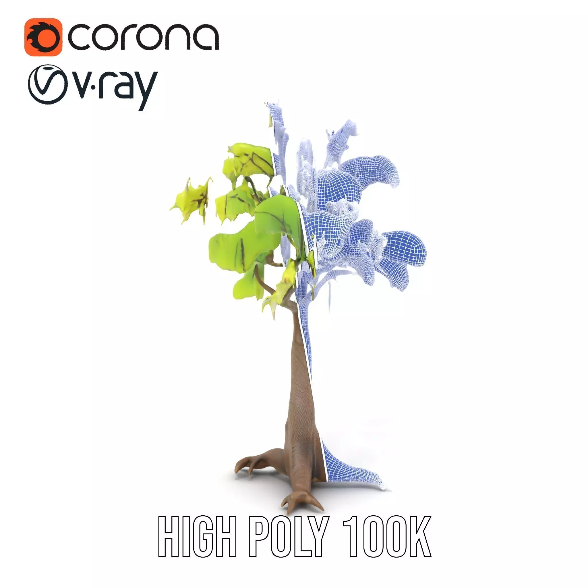 Verdant Elm Tree model pack Low-poly 3D model_32
