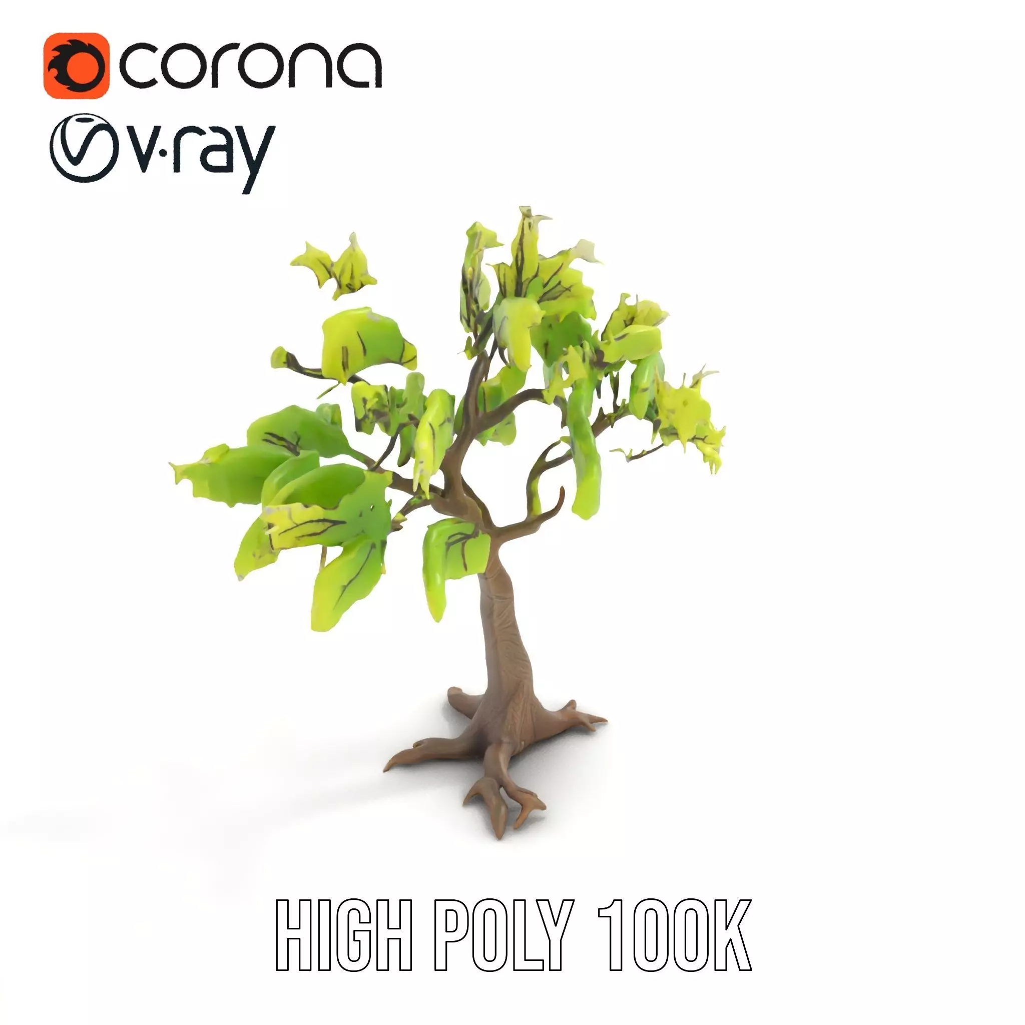 Verdant Elm Tree model pack Low-poly 3D model_13