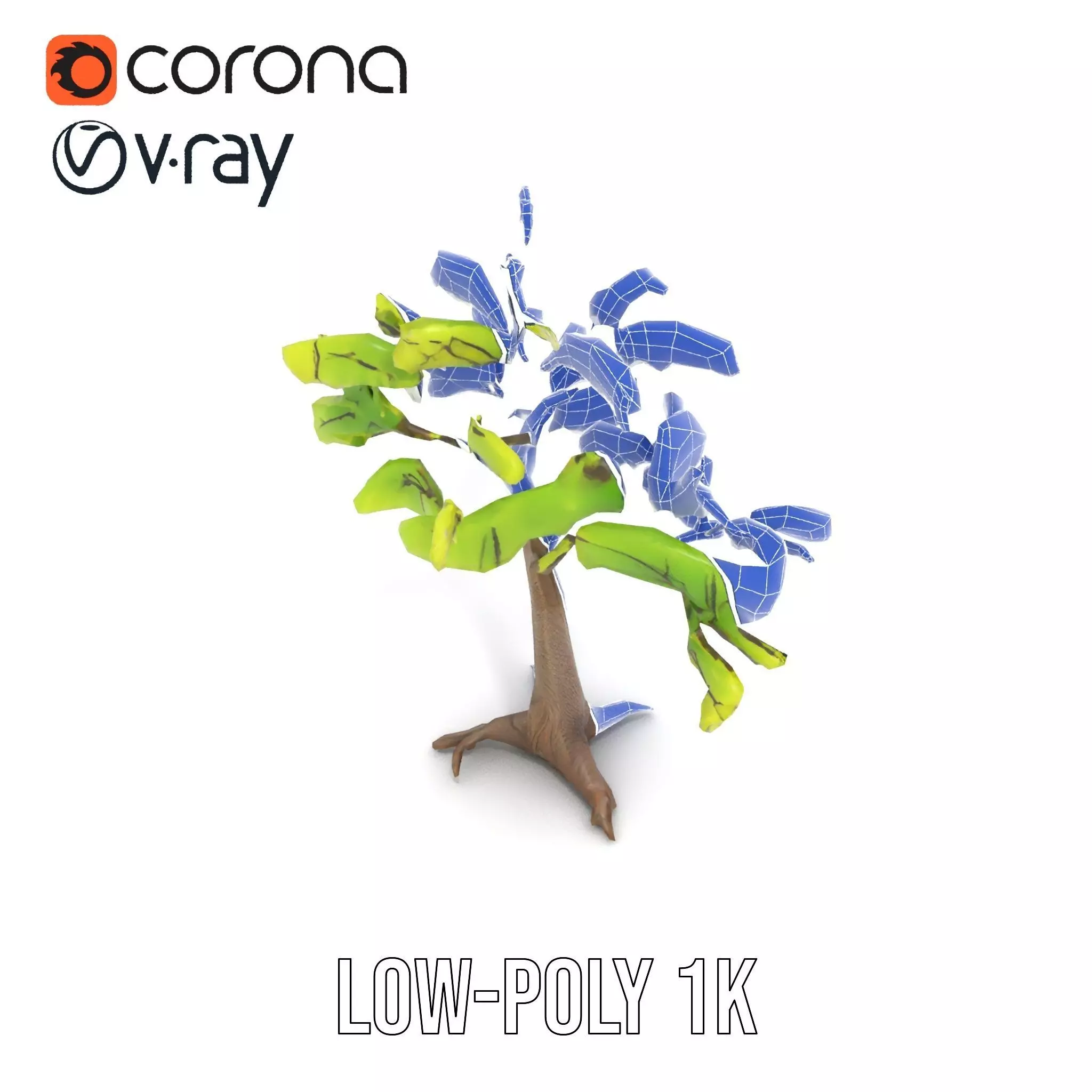 Verdant Elm Tree model pack Low-poly 3D model_28