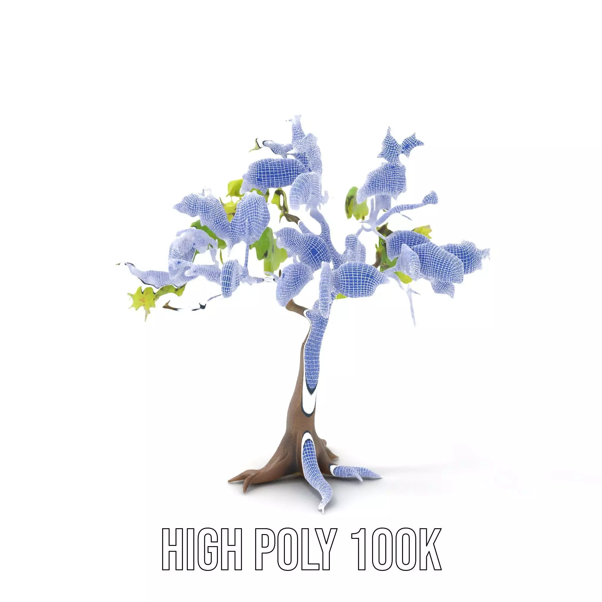 Verdant Elm Tree model pack Low-poly 3D model_5