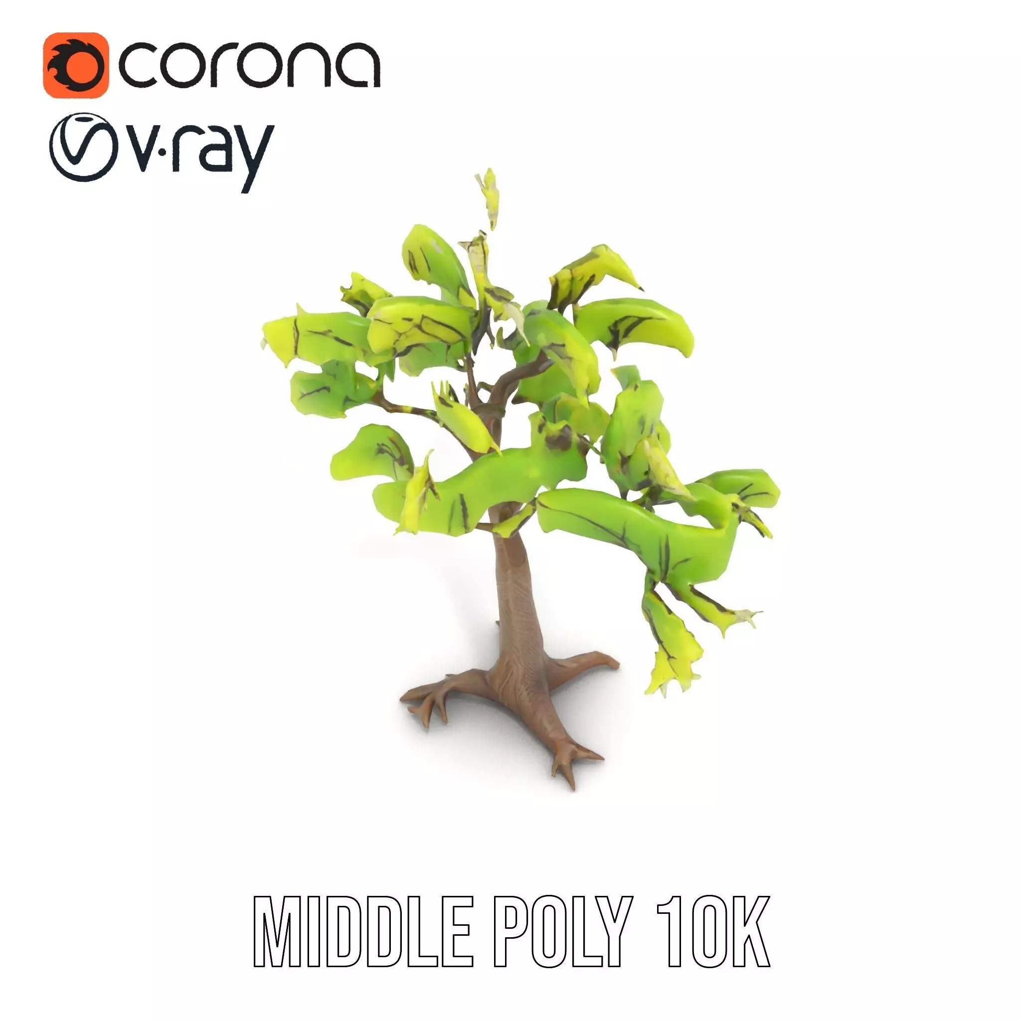 Verdant Elm Tree model pack Low-poly 3D model_6