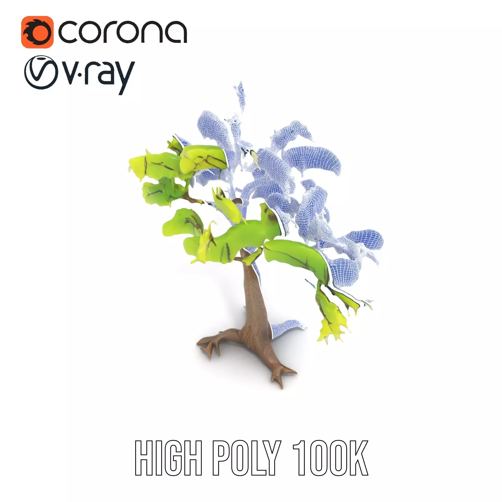 Verdant Elm Tree model pack Low-poly 3D model_29