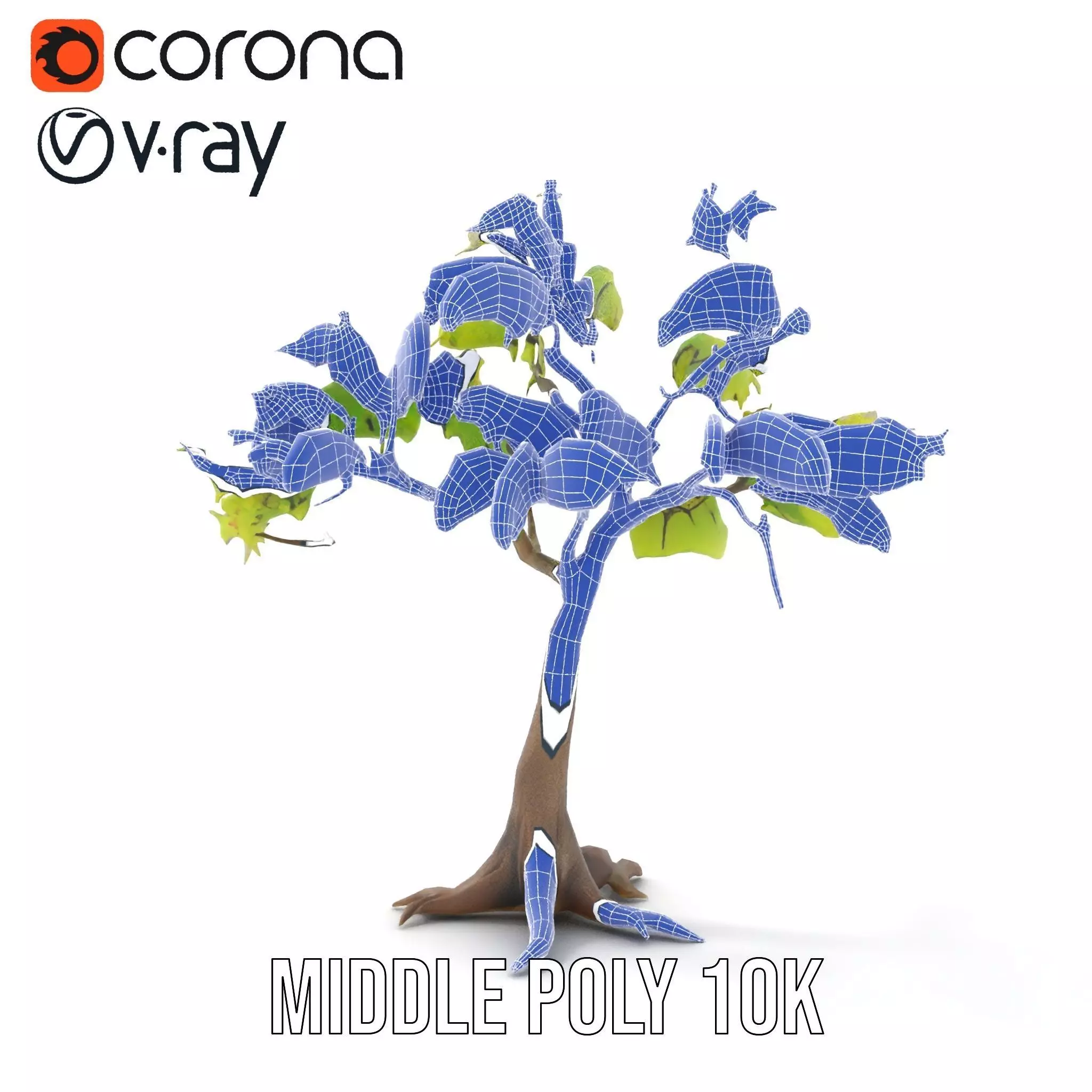 Verdant Elm Tree model pack Low-poly 3D model_22