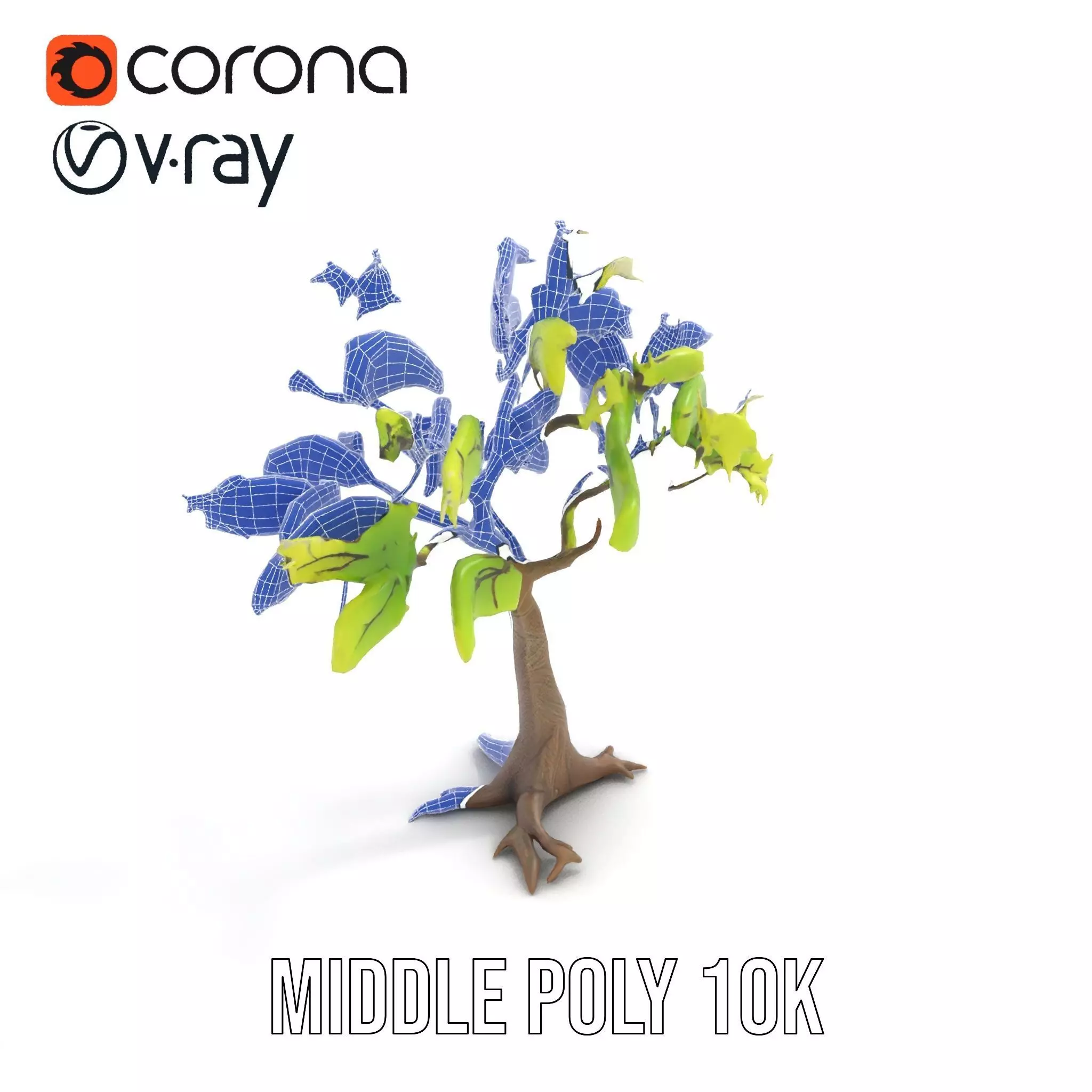 Verdant Elm Tree model pack Low-poly 3D model_24