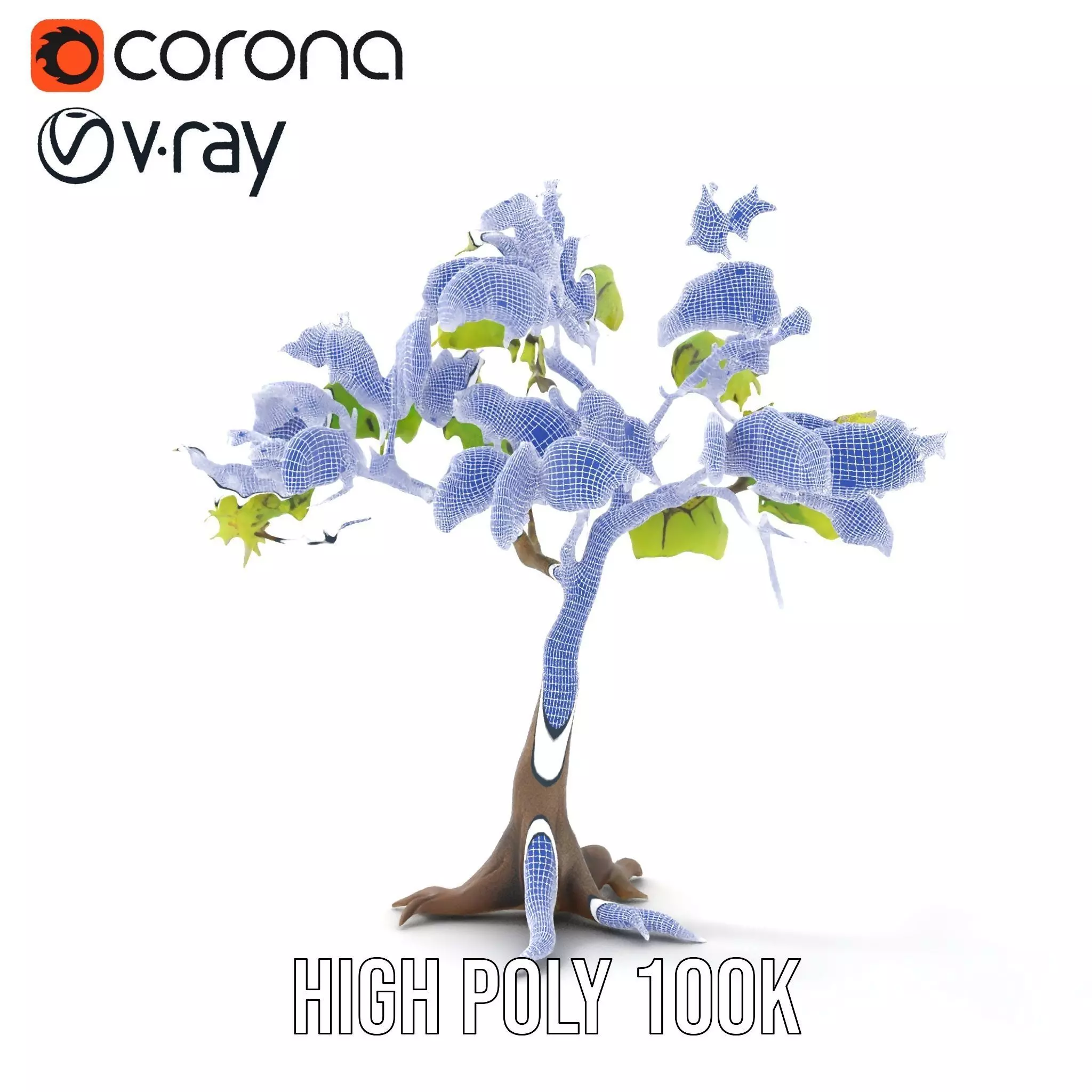 Verdant Elm Tree model pack Low-poly 3D model_26