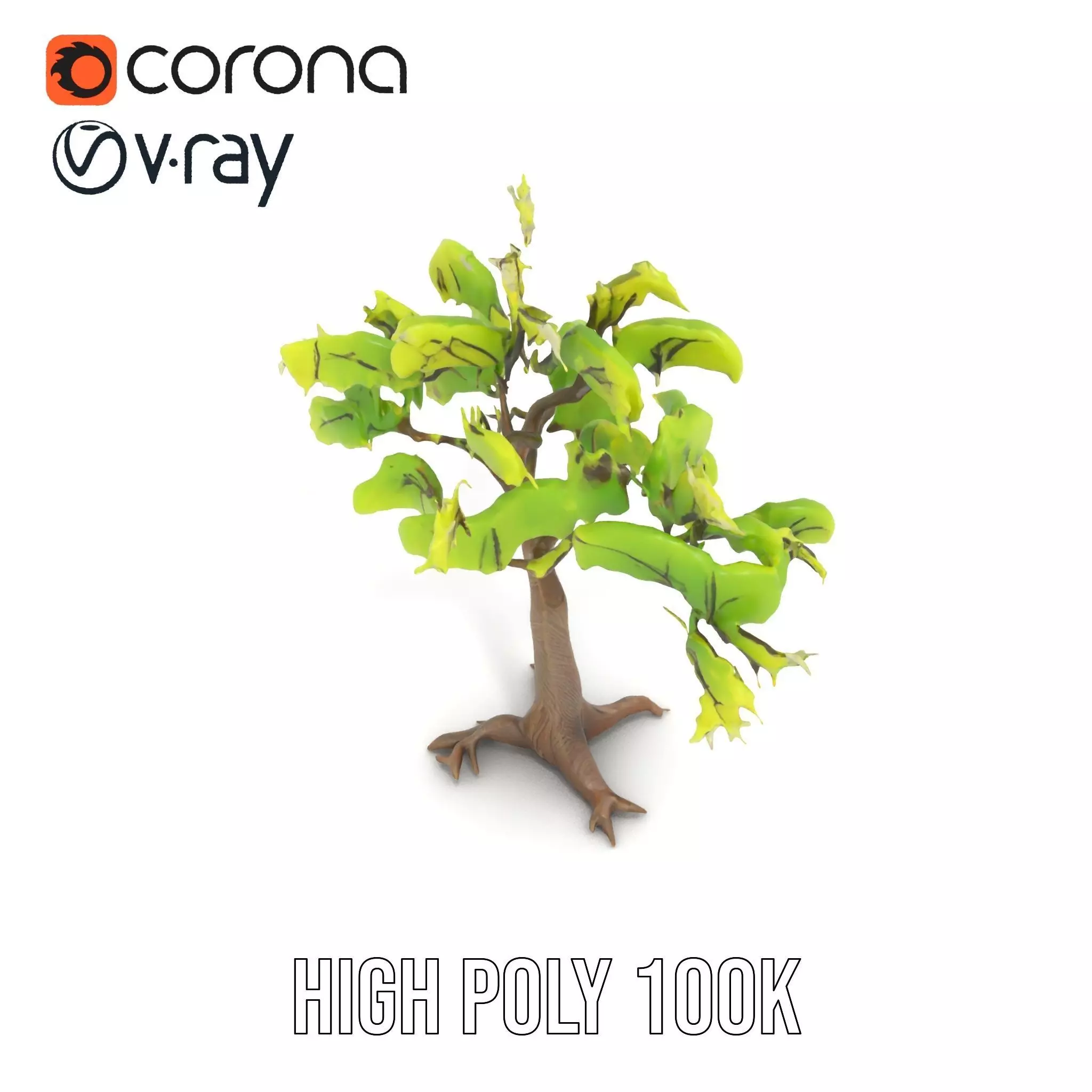Verdant Elm Tree model pack Low-poly 3D model_18