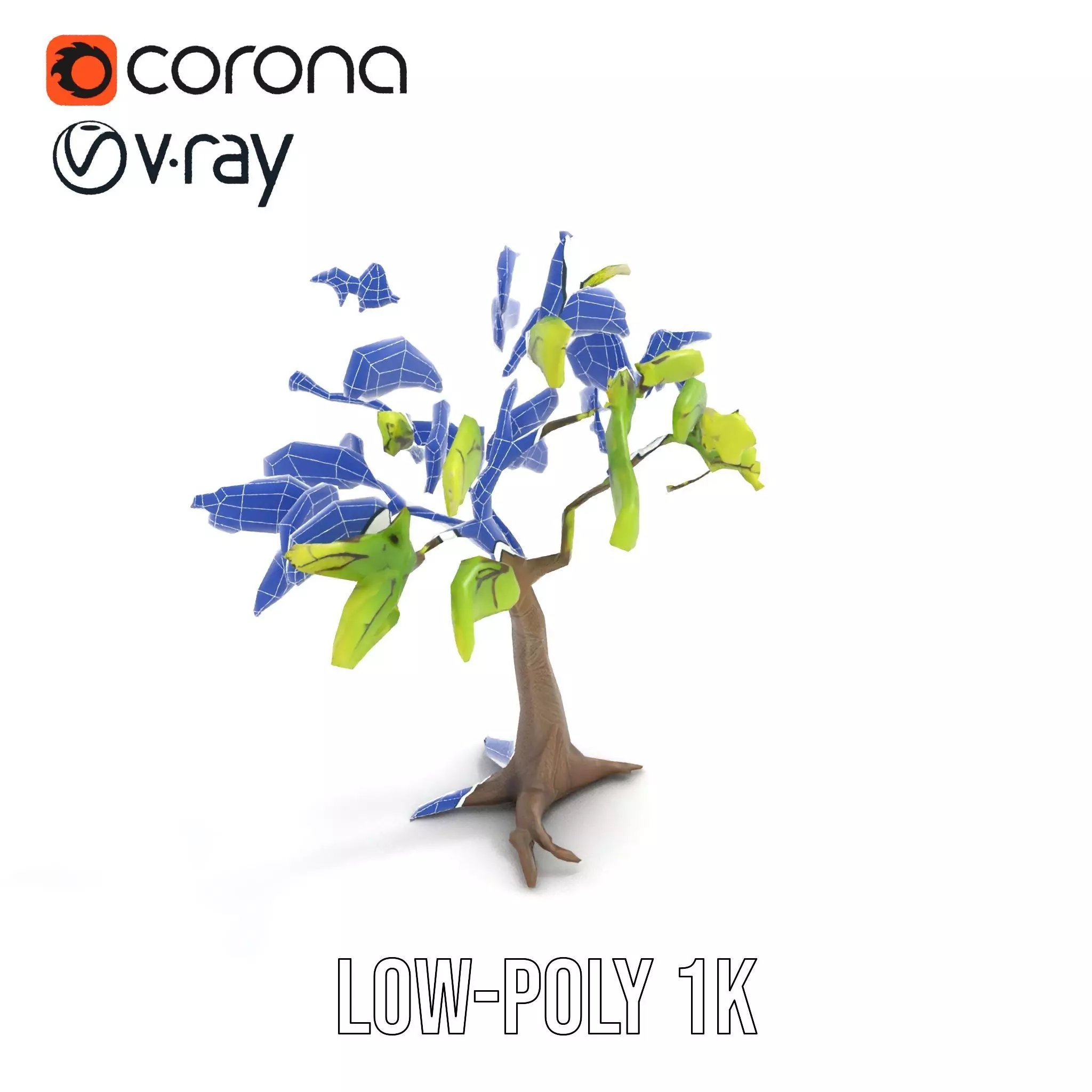 Verdant Elm Tree model pack Low-poly 3D model_17