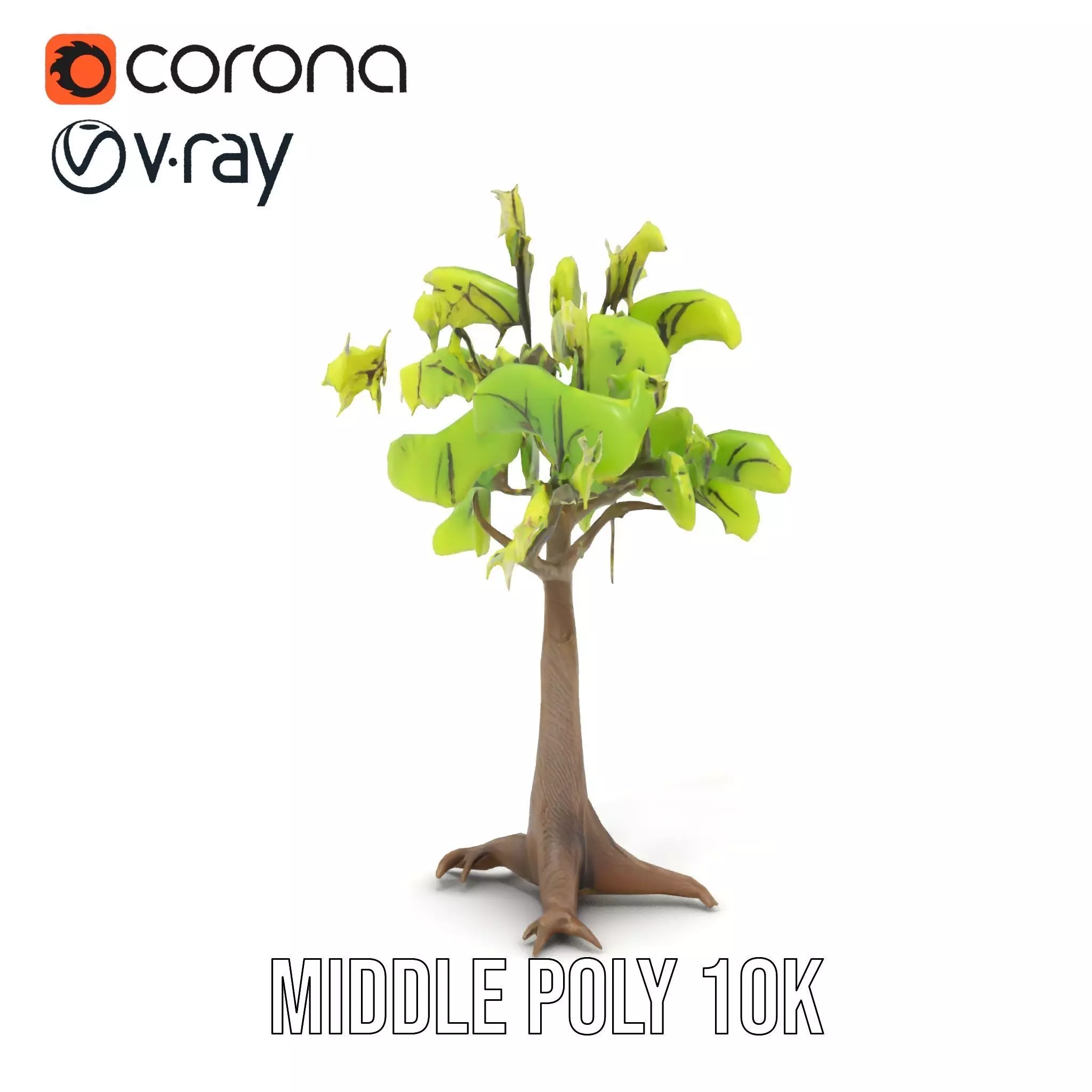 Verdant Elm Tree model pack Low-poly 3D model_16