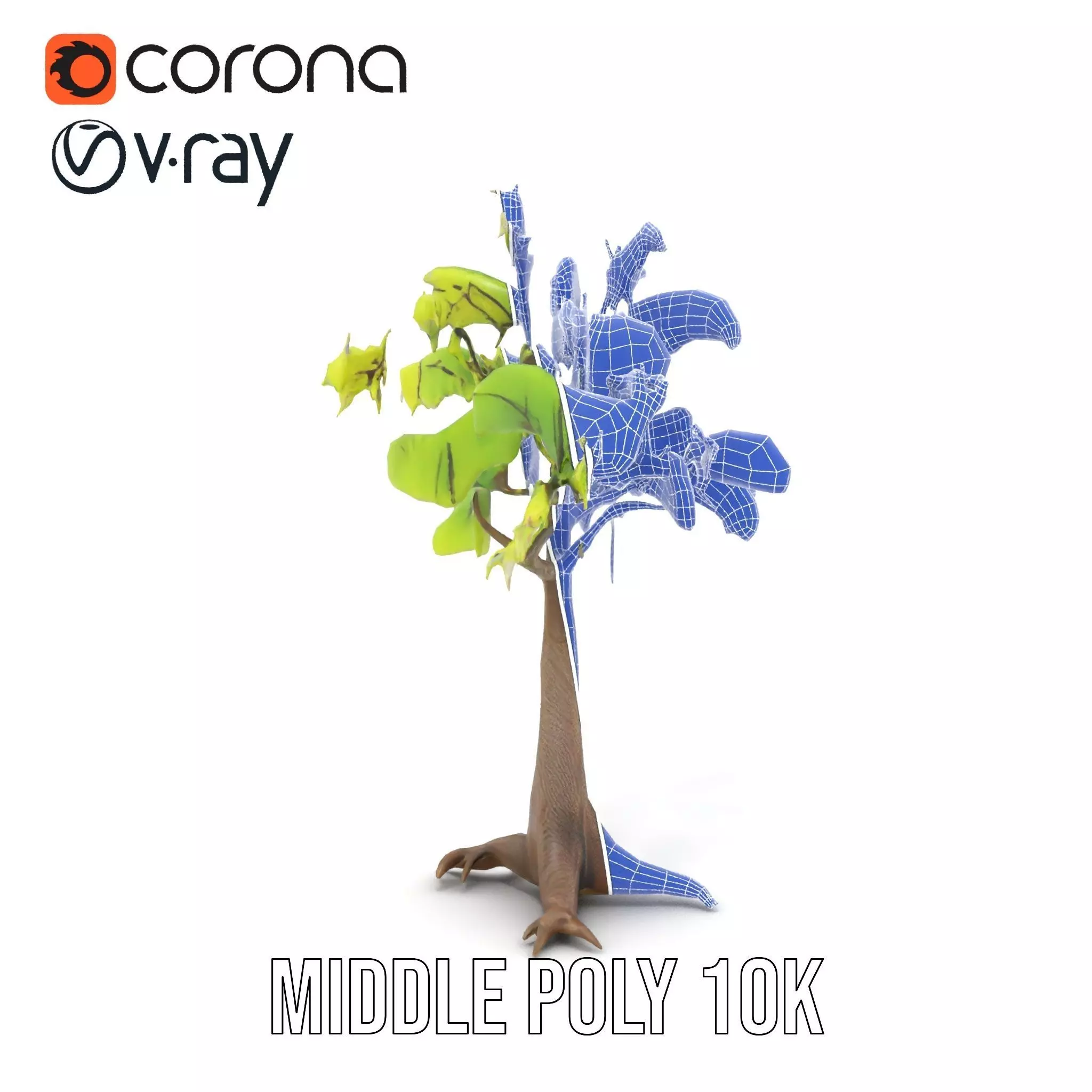 Verdant Elm Tree model pack Low-poly 3D model_30