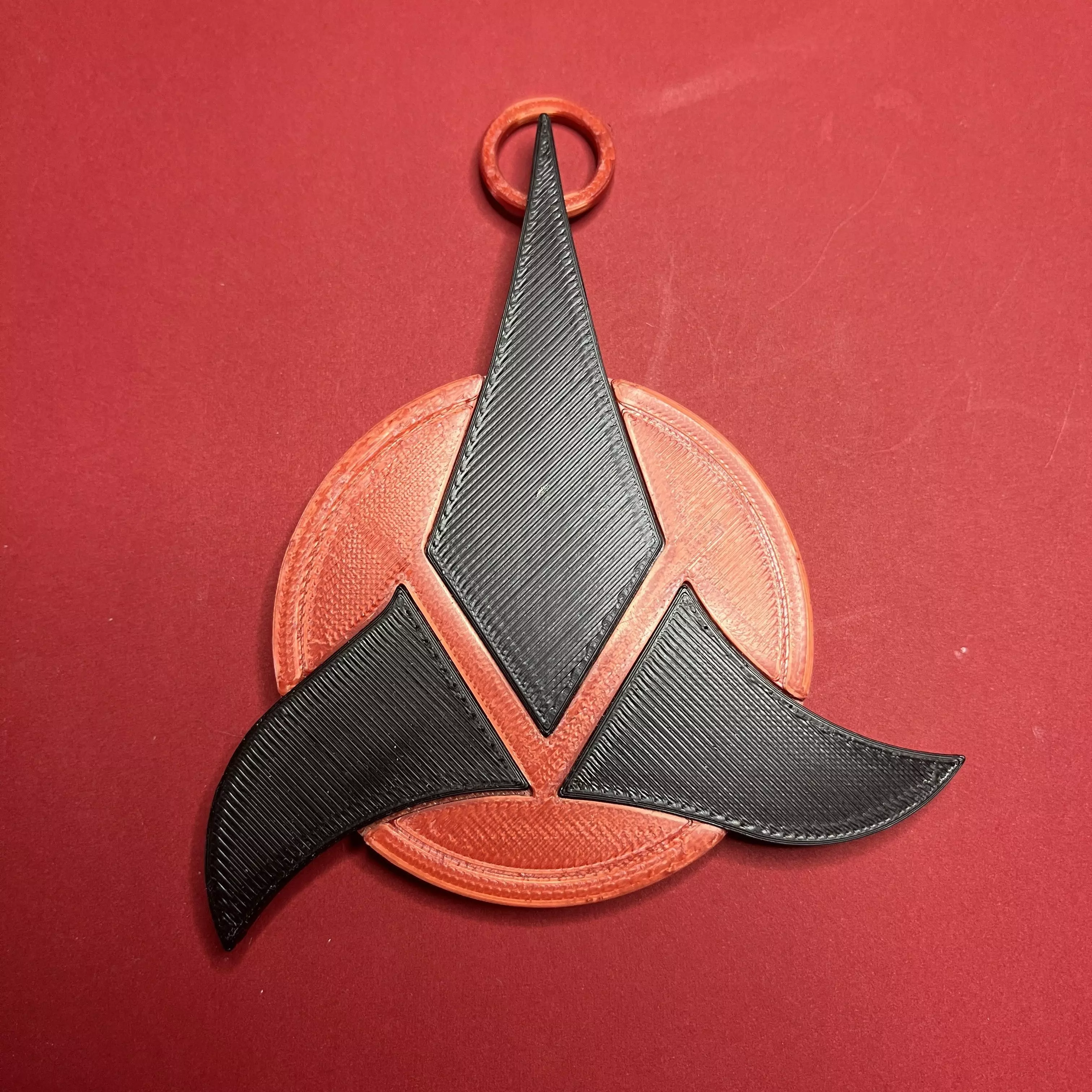 Klingon Imperial Trefoil Christmas Tree Ornament 3D print model_1