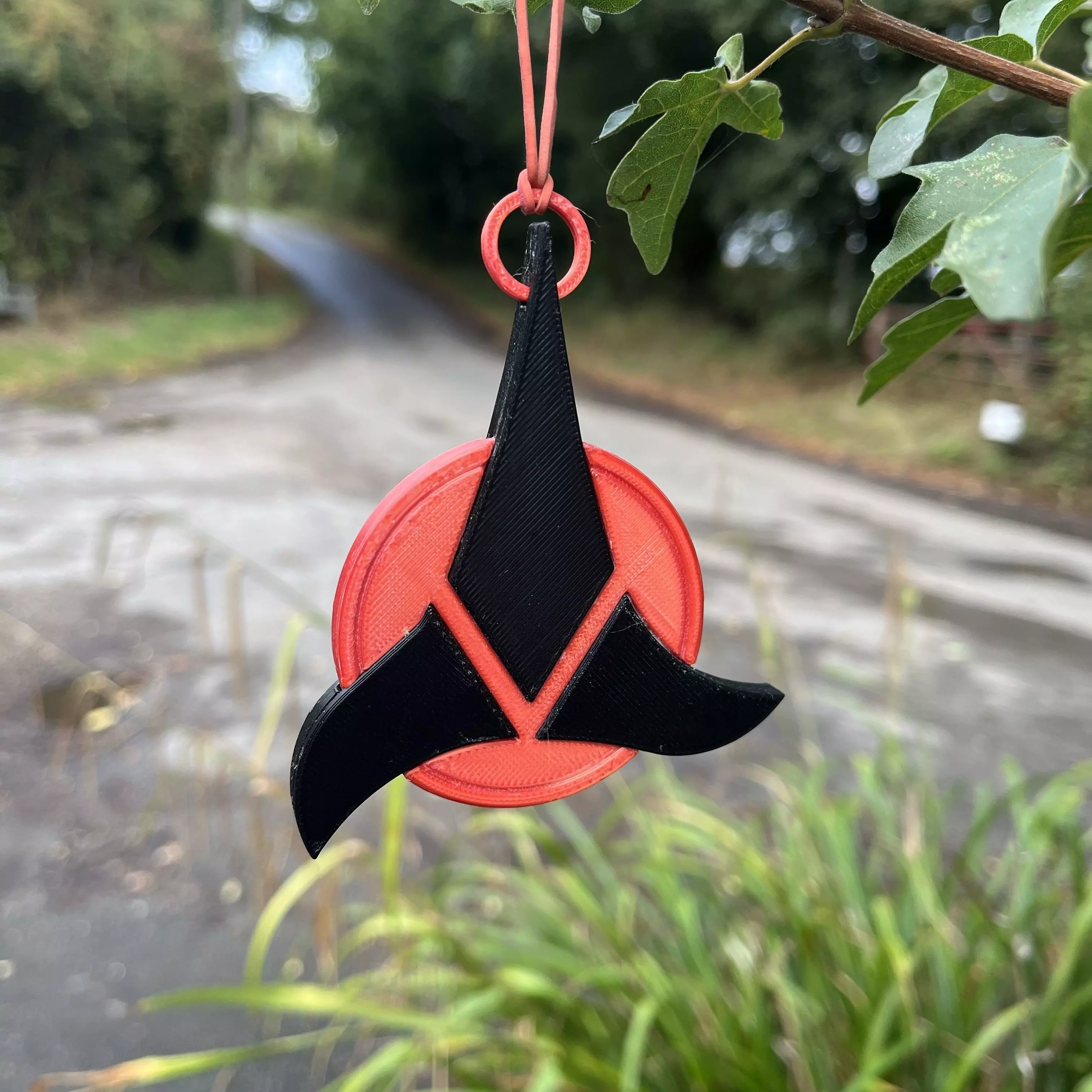 Klingon Imperial Trefoil Christmas Tree Ornament 3D print model_0