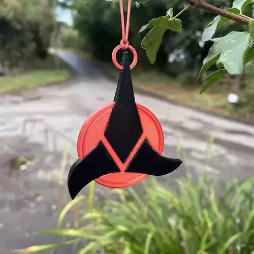 Klingon Imperial Trefoil Christmas Tree Ornament 3D print model